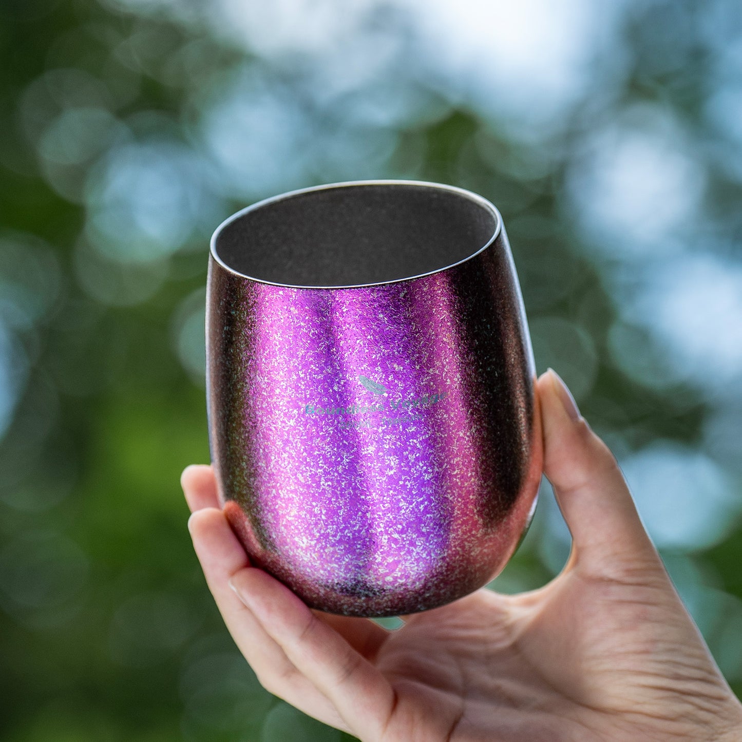 Boundless Voyage Titanium Double-Wall Cup – Ultralight TA1 Camping Coffee Mug for Travel, Hiking & Outdoor Use