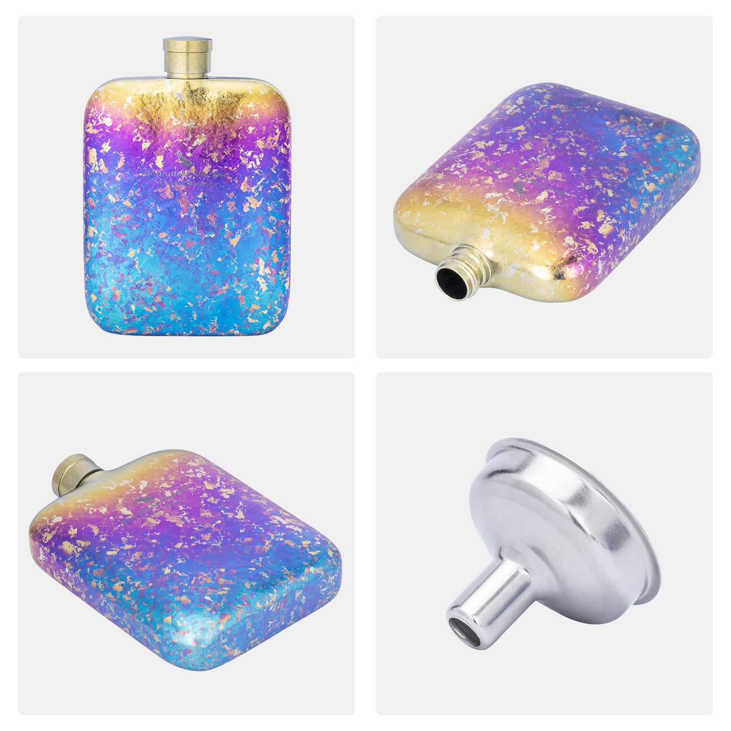 Boundless Voyage Ultralight Titanium Hip Flask | Pocket Size Whiskey & Liquor Bottle | Leakproof & Non-Toxic Metal Flask for Camping, Hiking, EDC & Premium Groomsmen Gifts