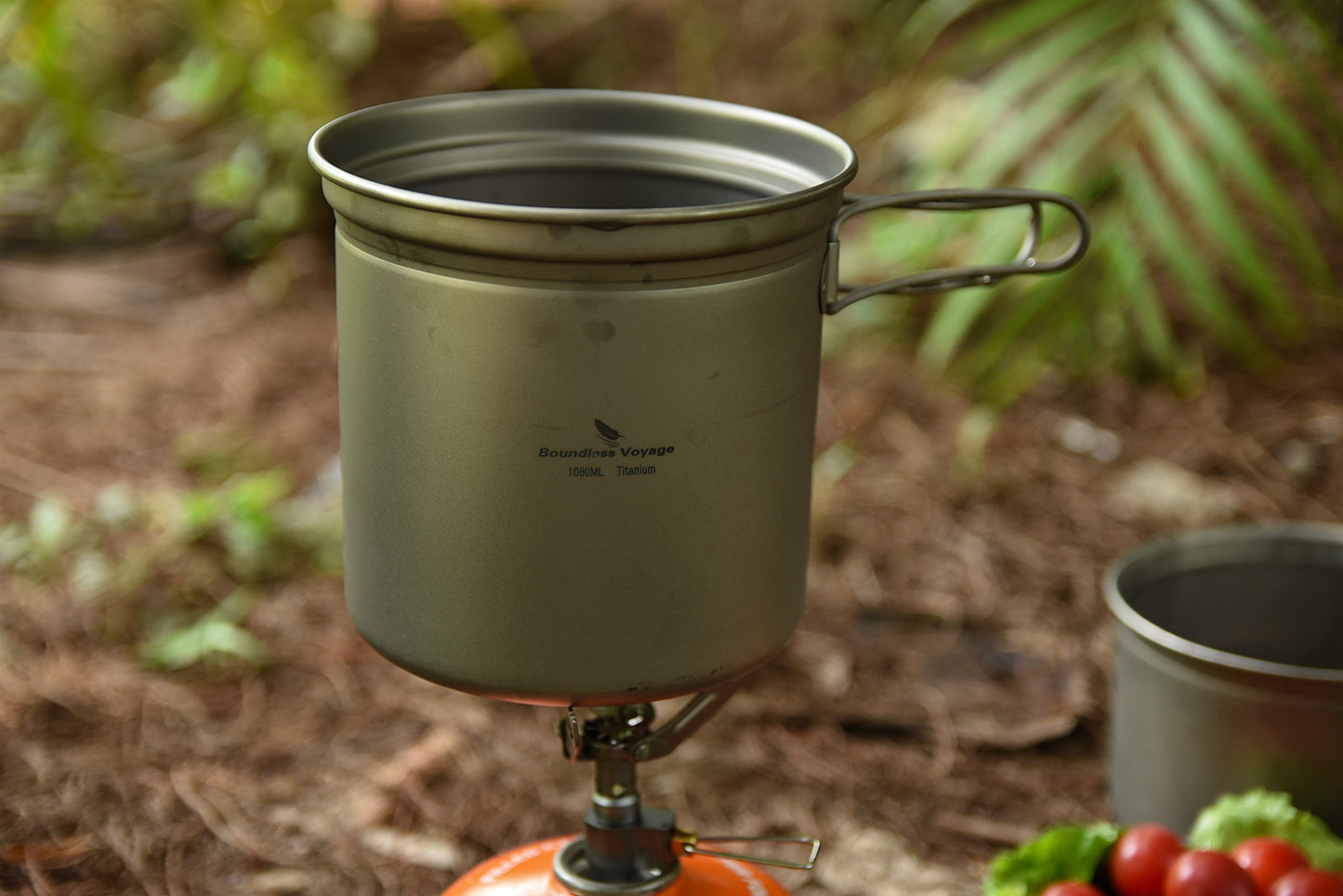 Boundless Voyage TA1 Titanium Camping Cookware Set – 500ml + 900ml + 1080ml Ultralight Pot & Bowl Mess Kit with Folding Handles