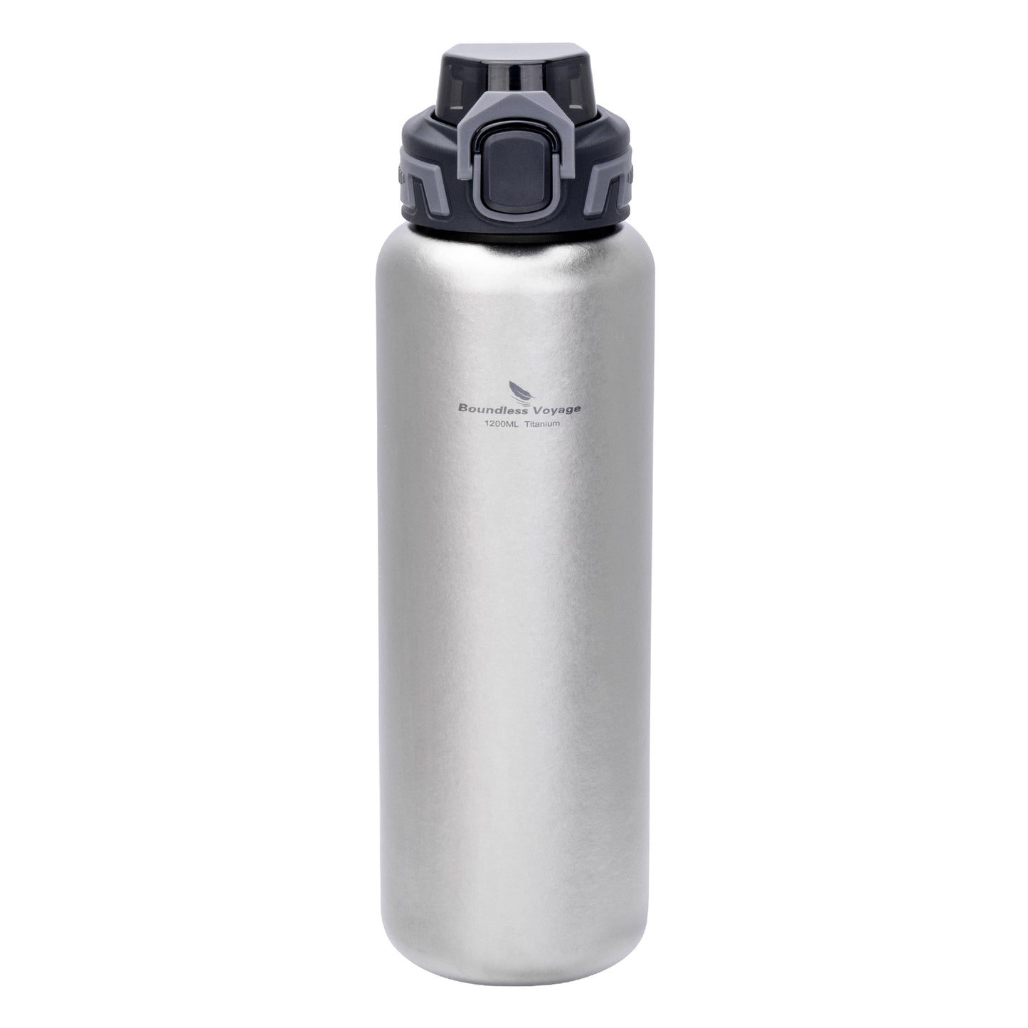 Boundless Voyage 1200ml Titanium Water Bottle with Dual Lids – Wide Mouth Leakproof Outdoor Bottle for Camping, Hiking, Gym & Travel