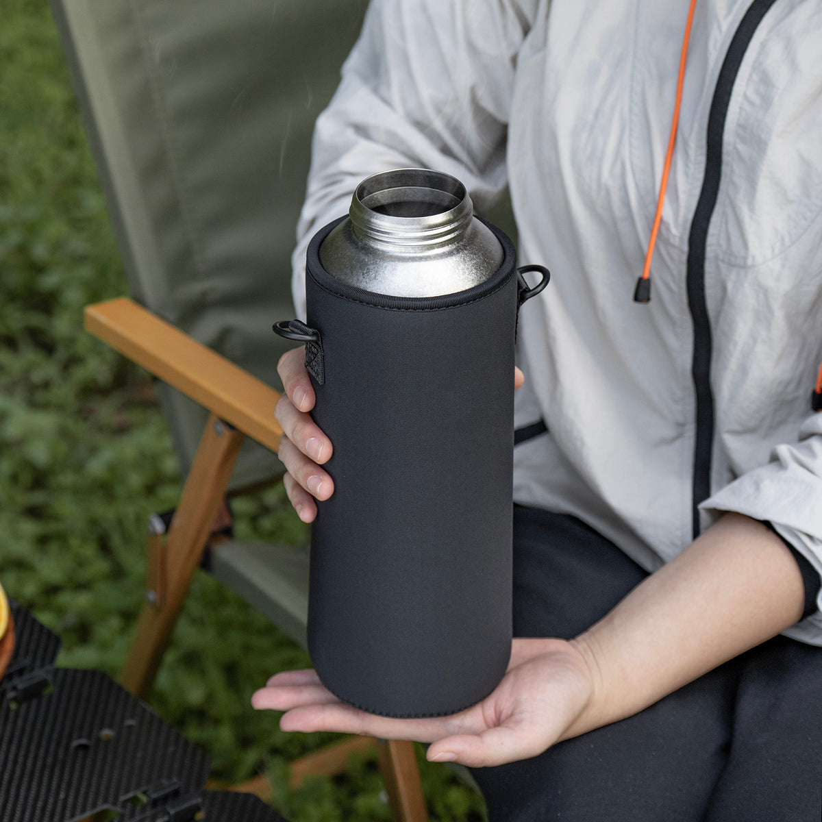 Boundless Voyage 1500ml Titanium Water Bottle – Lightweight Leak-Proof 1.5L Bottle with 2 Lids for Camping, Hiking, Travel & Gym