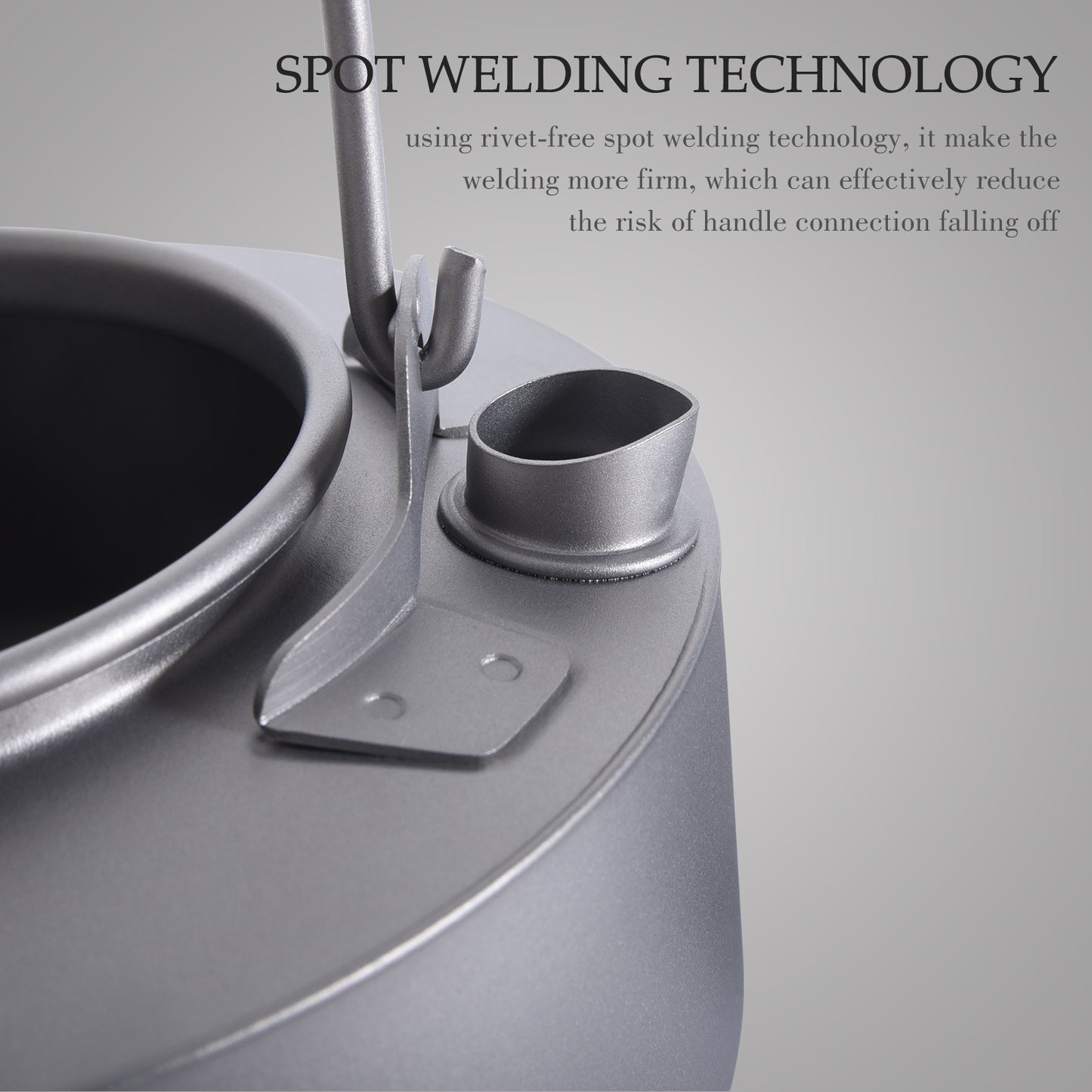 Boundless Voyage 700ml Titanium Camping Kettle – Ultralight Teapot with Folding Handle for Outdoor Cooking & Boiling Water
