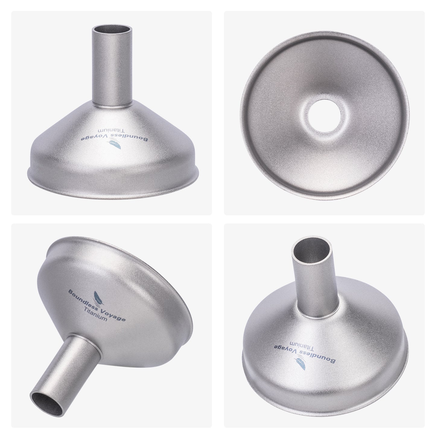 Boundless Voyage Titanium Funnel Ultralight Food-Grade Pouring Tool for Camping  Travel & Home Use