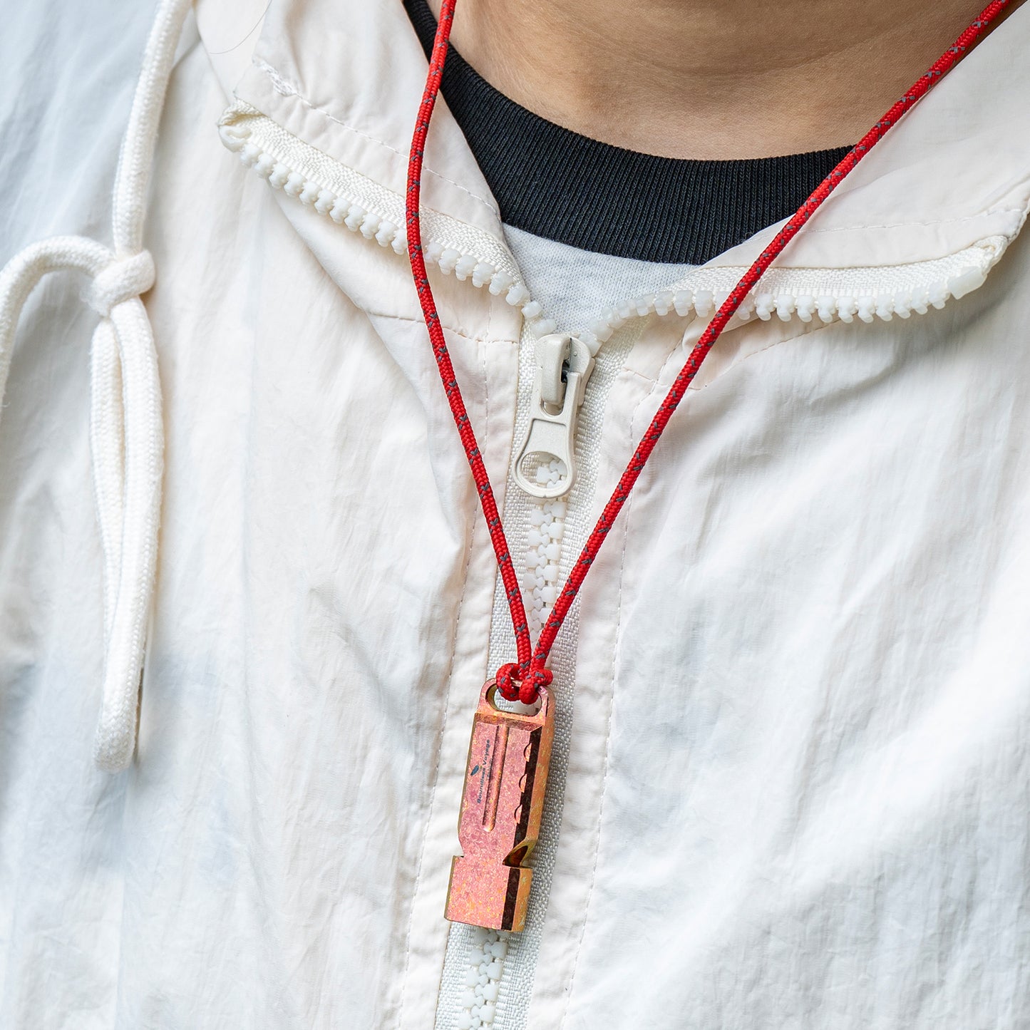 Boundless Voyage TA1 Titanium Dual Tube Survival Whistle – High Decibel Emergency Safety Whistle for Camping, Hiking, Backpacking & Outdoor Rescue