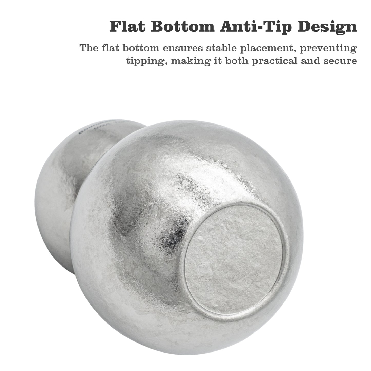 Boundless Voyage Premium Titanium Gourd Flask  | 500ml Crystallized Ice-Texture Canteen | Ultralight & Rustproof Alcohol Drinkware for Hiking & Camping