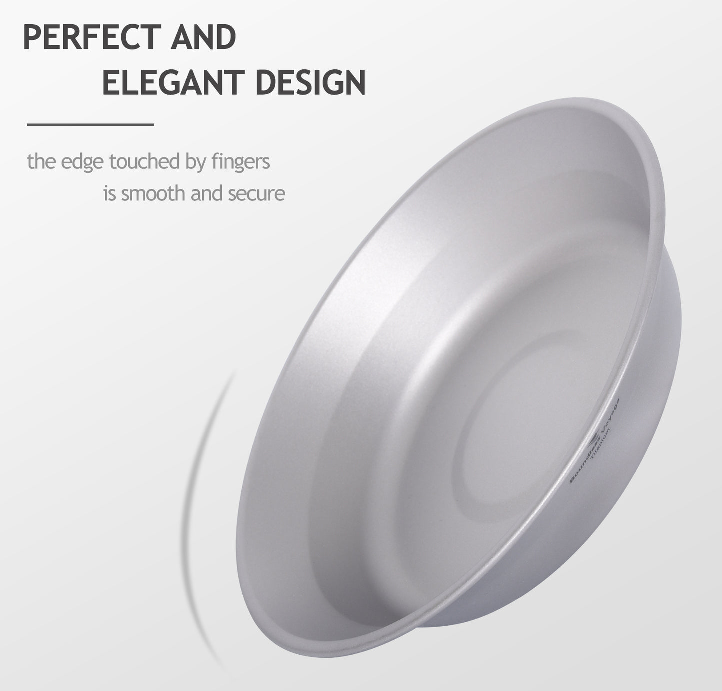 Boundless Voyage Titanium Pan Bowl with Carry Bag – Ultralight Camping Dish Plate for Backpacking, Hiking & Outdoor Dining