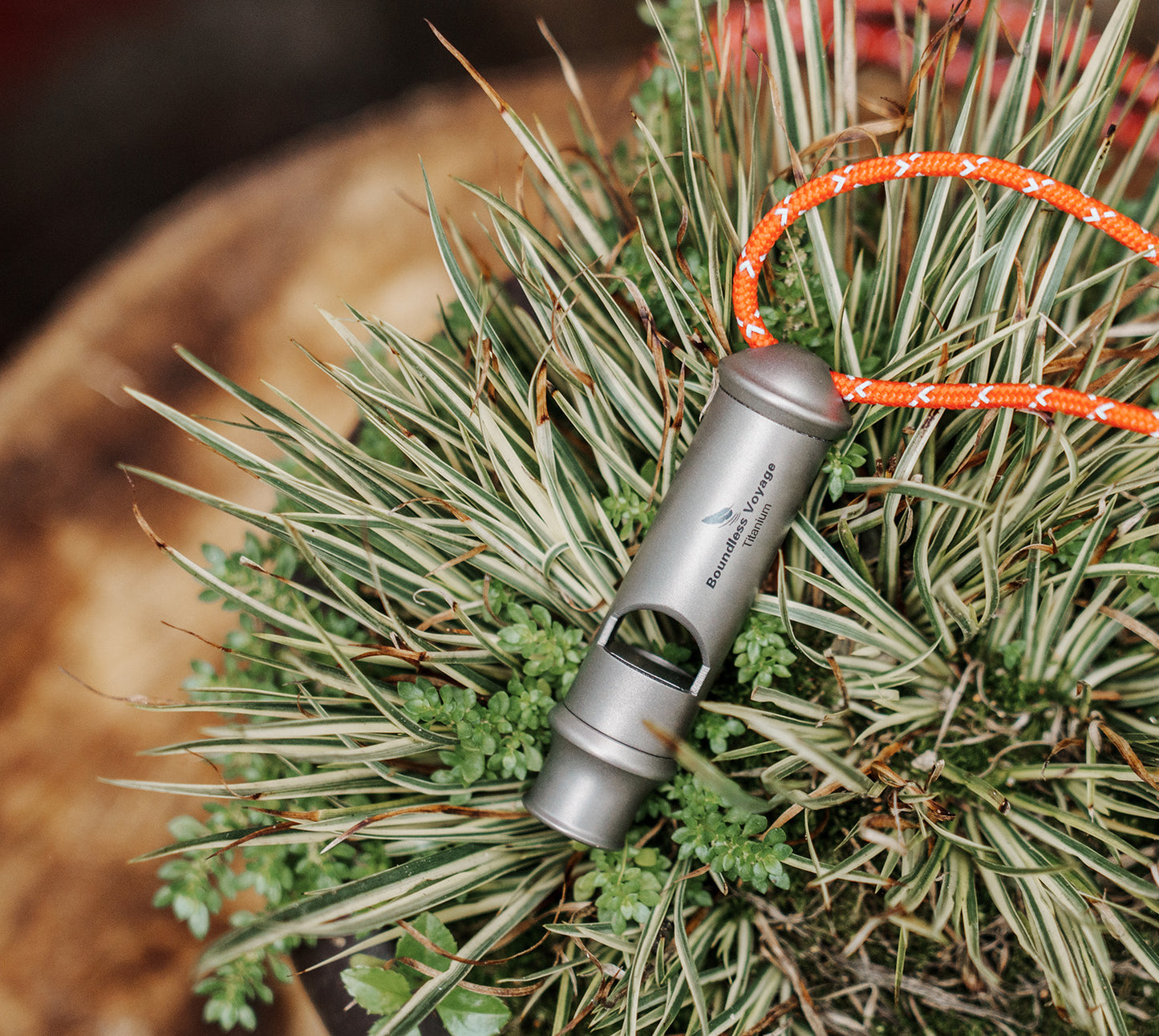 Boundless Voyage Titanium Emergency Signal Whistle – Loud Safety Whistle for Camping, Hiking, Training & Outdoor Use