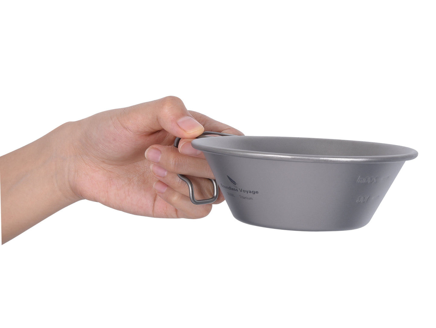 Boundless Voyage Titanium Sierra Cup Set – 300ml & 450ml Ultralight Camping Mug Bowls with Handle for Cooking & Outdoor Use