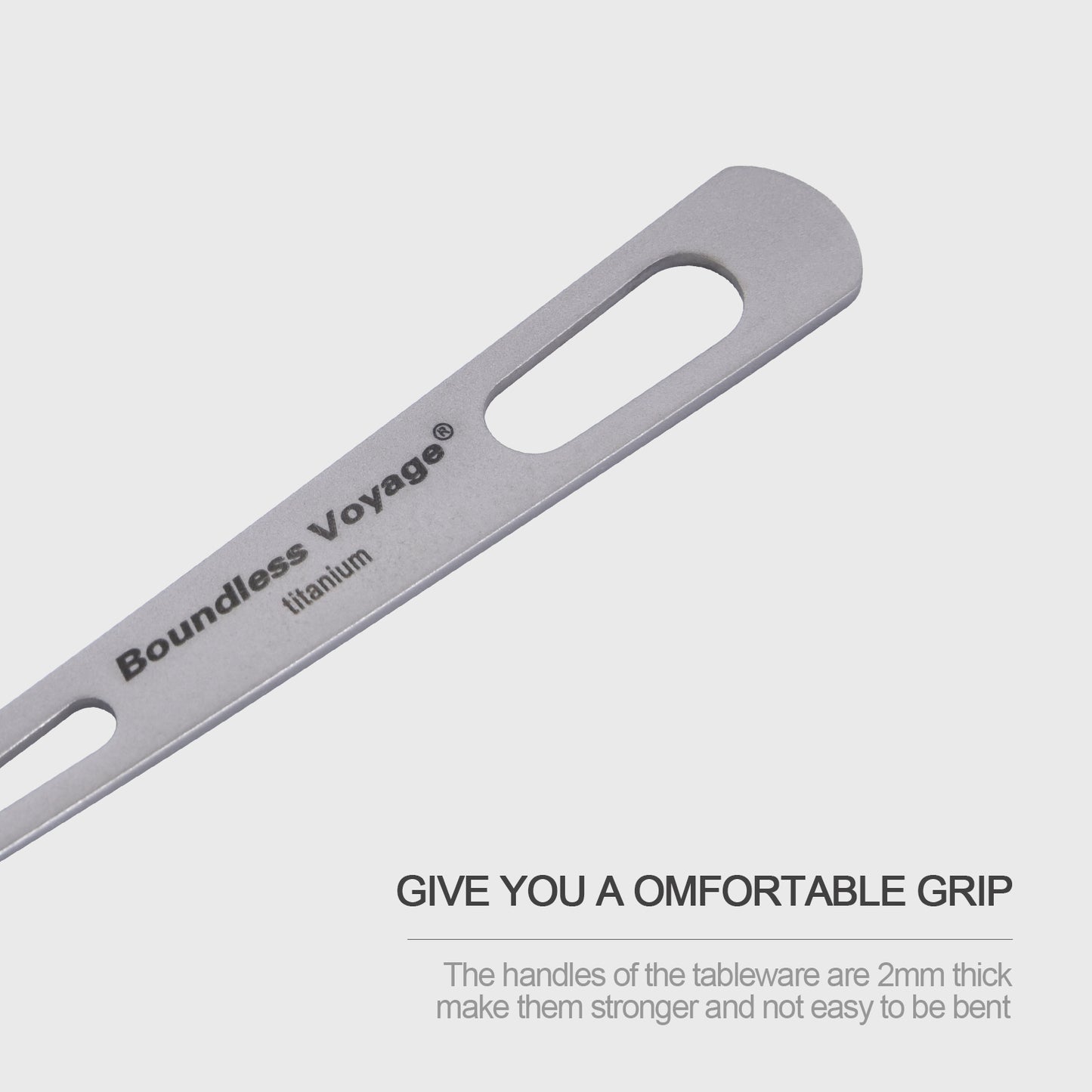 Boundless Voyage Titanium Fork – Ultralight Camping Cutlery for Outdoor & Everyday Use