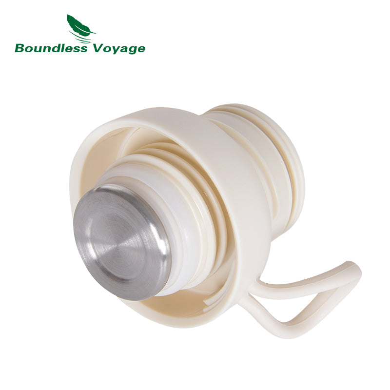 Boundless Voyage Titanium 300ml Vacuum Water Bottle Double-Walled Lightweight Coffee Bottle Leak-Proof Sport Bottle for Travel Outdoor Office
