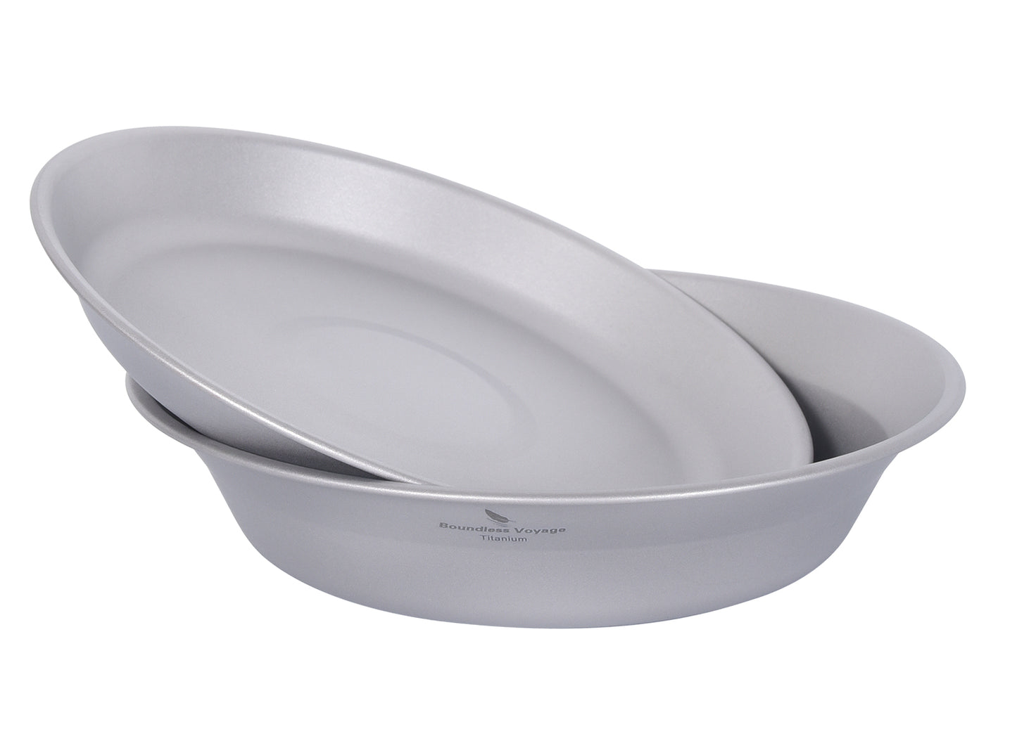 Boundless Voyage Titanium Pan Bowl Set with Carry Bag – Ultralight Camping Dish & Bowl Tableware for Backpacking, Hiking & Travel