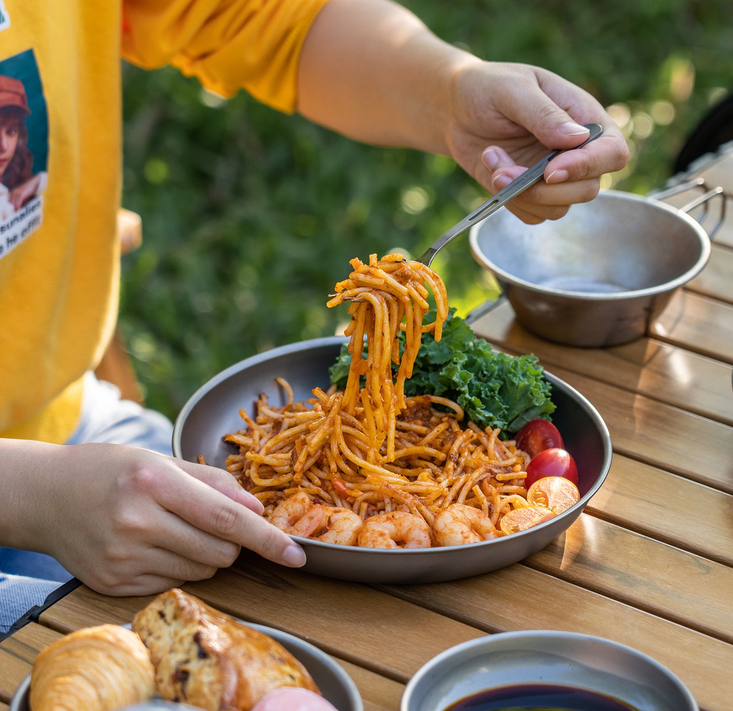 Boundless Voyage Titanium Camping Plate – Ultralight Durable Dinnerware for Outdoor Cooking, Home Use & Travel