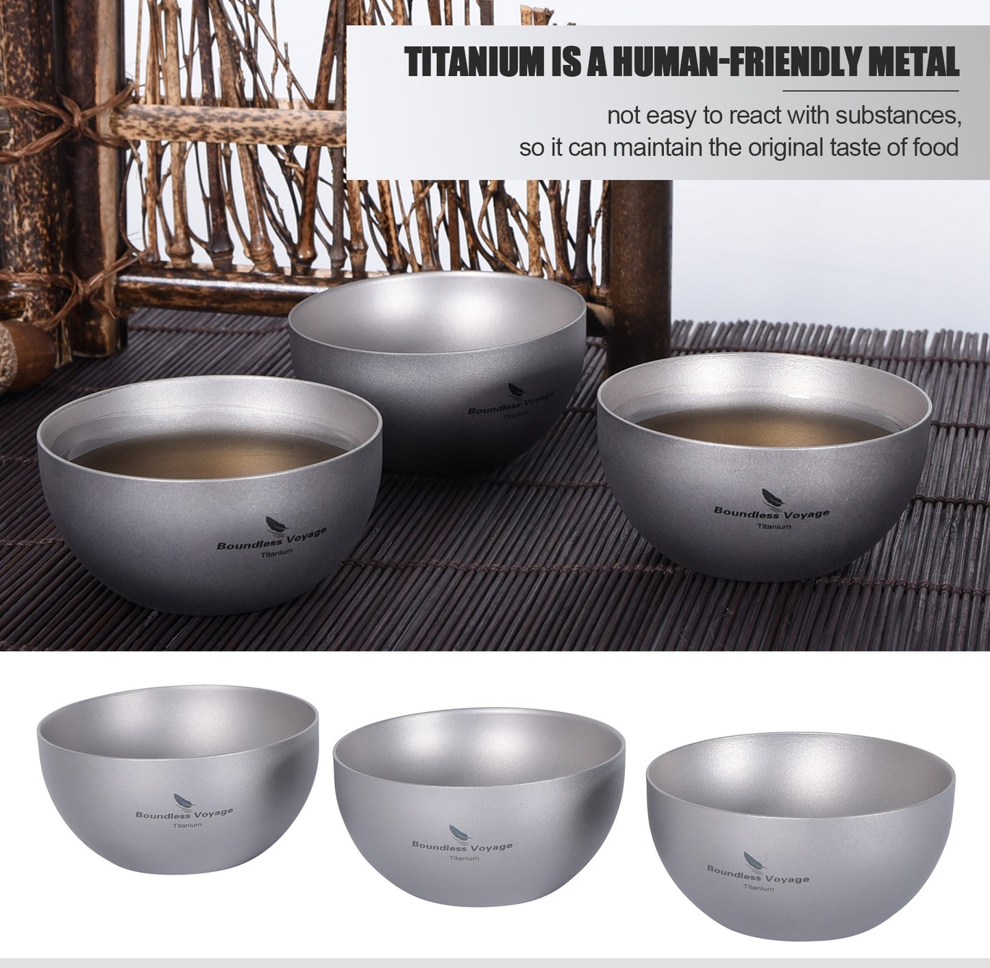 Boundless Voyage 30ml Double-Wall Titanium Shot Cup – Ultralight Mini Espresso Cup, Insulated TA1 Titanium Camping Cup for Whiskey, Coffee & Outdoor Travel