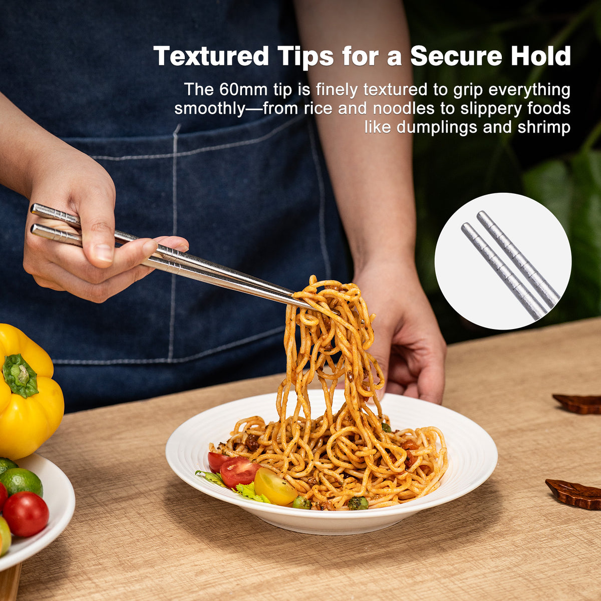 Boundless Voyage Colorful Titanium Chopsticks – Ultralight Non-Slip Reusable Chopsticks for Camping, Travel & Everyday Dining