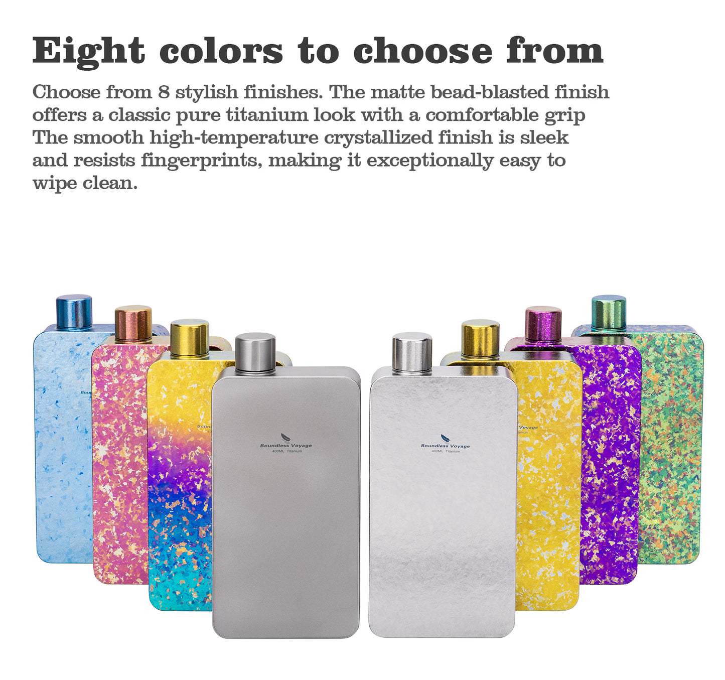 Boundless Voyage 400ml Titanium Flask – Ultra-Light Leakproof Metal Liquor Bottle with Funnel | Premium EDC Hip Flask for Camping, Travel & Gifts