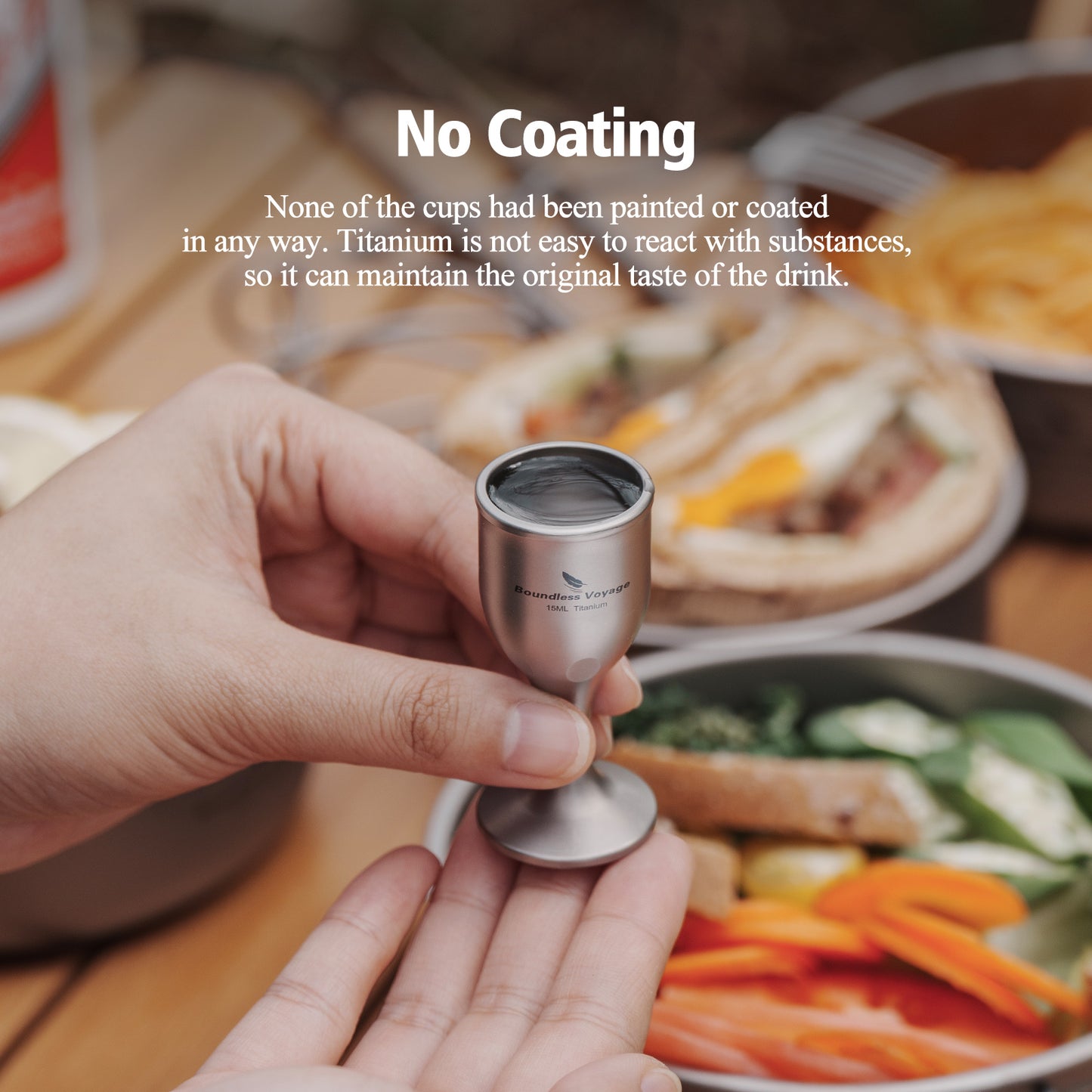 Boundless Voyage Titanium Mini Shot Glasses Cups Wine Drinking Cups Shooters Small Fancy Tequila Whiskey Shot Glasses Drinkware