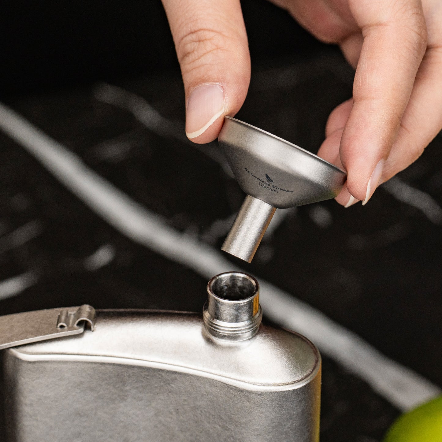 Boundless Voyage Titanium Funnel Ultralight Food-Grade Pouring Tool for Camping  Travel & Home Use