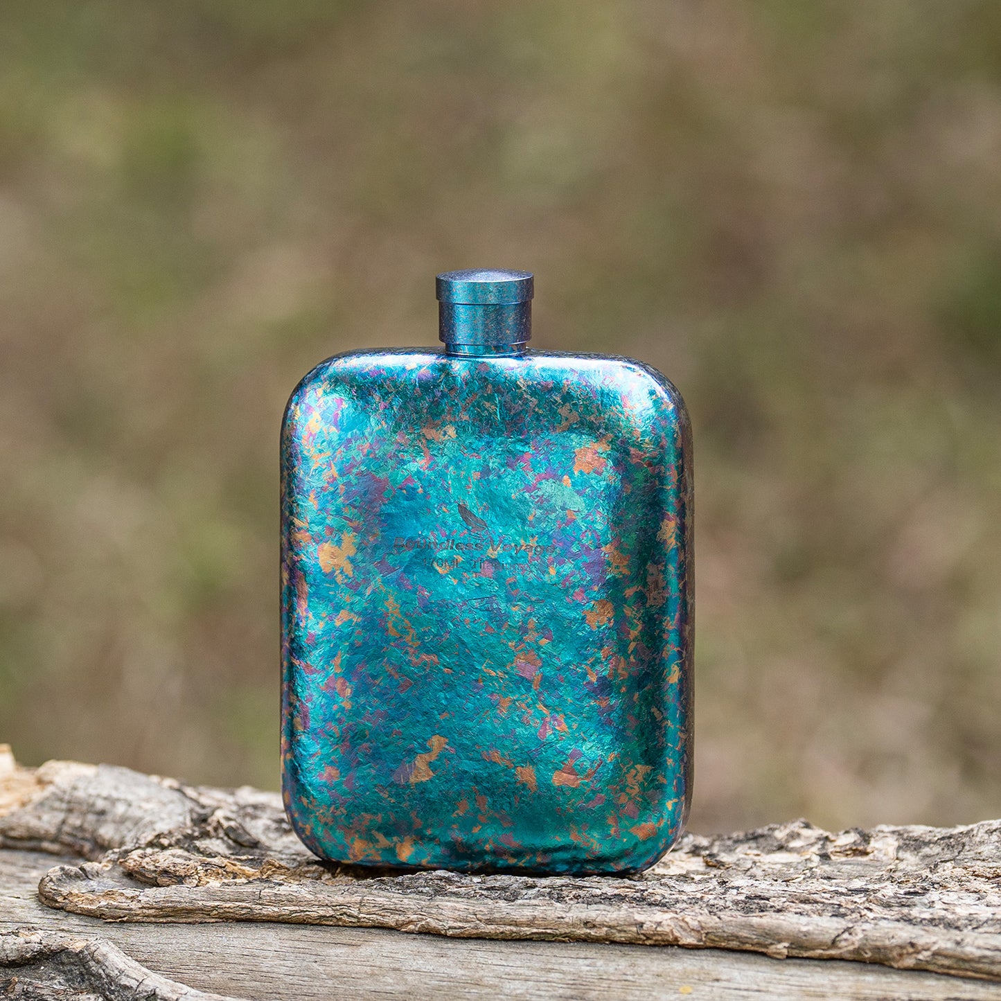 Boundless Voyage Ultralight Titanium Hip Flask | Pocket Size Whiskey & Liquor Bottle | Leakproof & Non-Toxic Metal Flask for Camping, Hiking, EDC & Premium Groomsmen Gifts