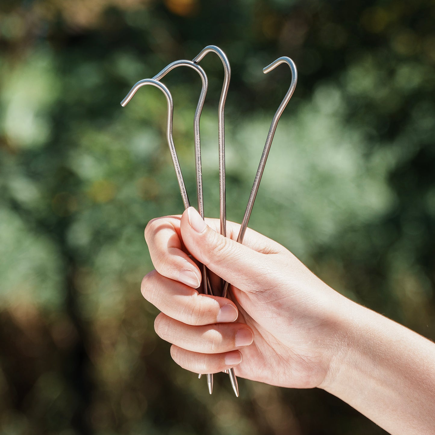 Boundless Voyage Titanium Tent Stakes 8pcs – Ultralight Camping Pegs for Backpacking, Hiking & Outdoor Use