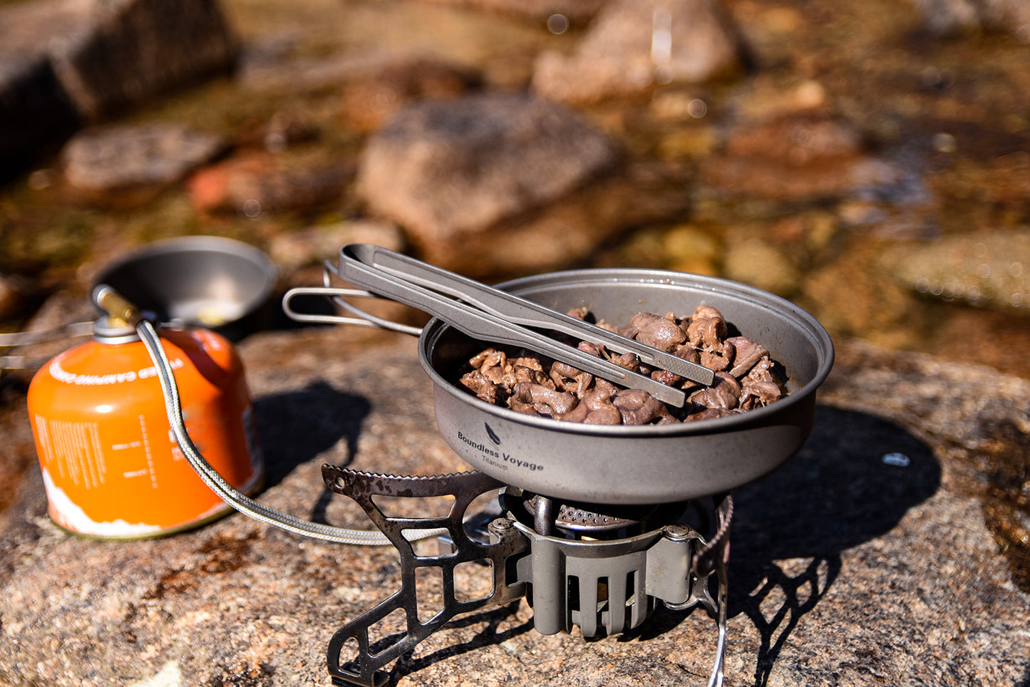 Boundless Voyage Outdoor Titanium Pot Pan Set 500ml+1000ml with Lid Folding Handle Camping Hiking Picnic Ultralight Cookware