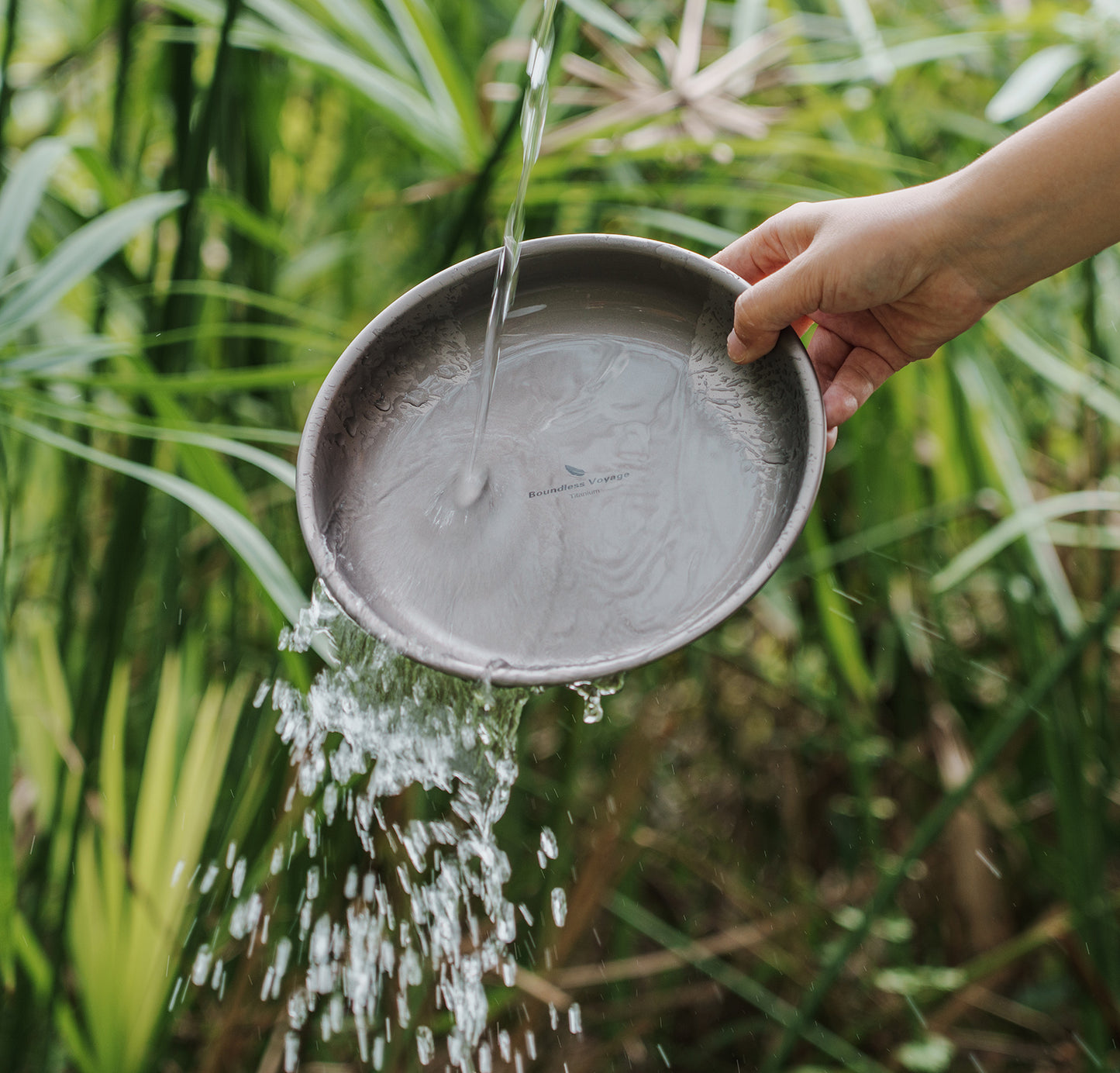 Boundless Voyage Titanium Camping Plate – Ultralight Durable Dinnerware for Outdoor Cooking, Home Use & Travel