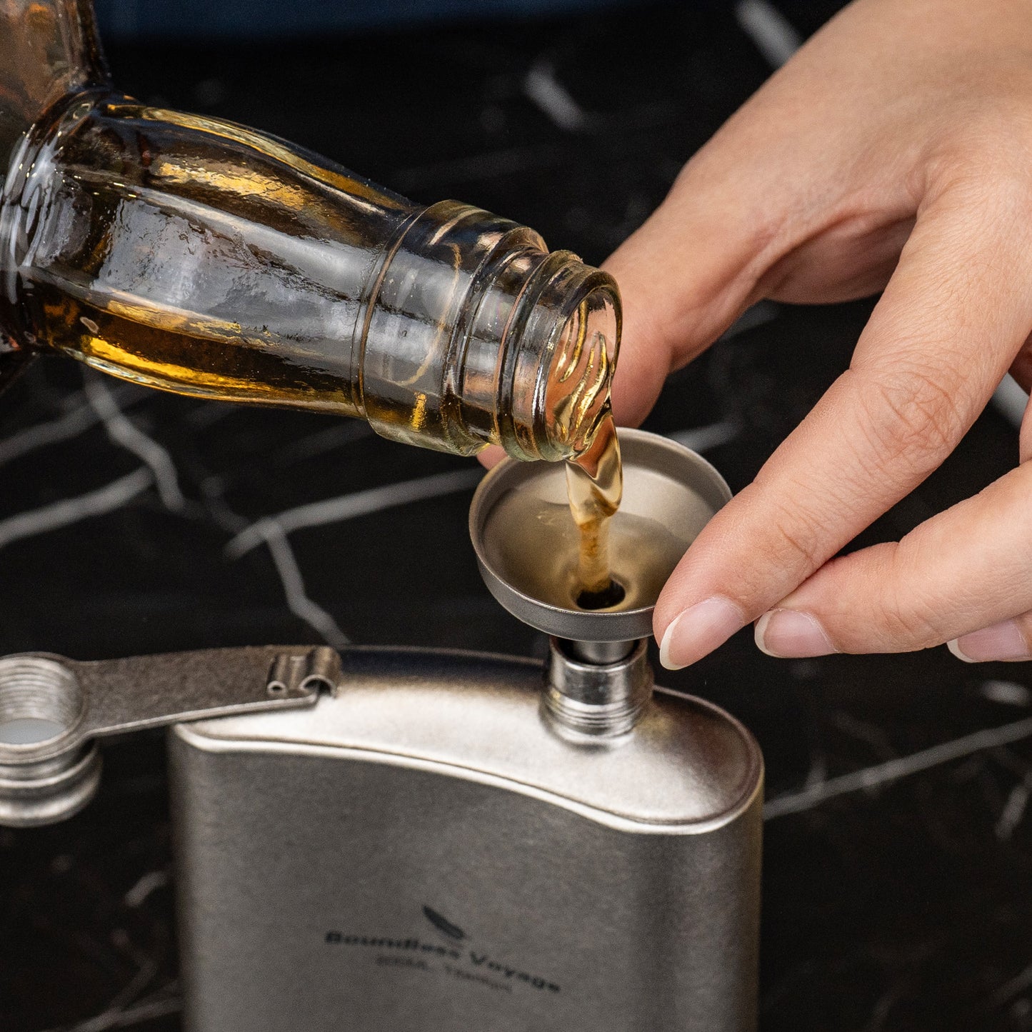 Boundless Voyage Titanium Funnel Ultralight Food-Grade Pouring Tool for Camping  Travel & Home Use