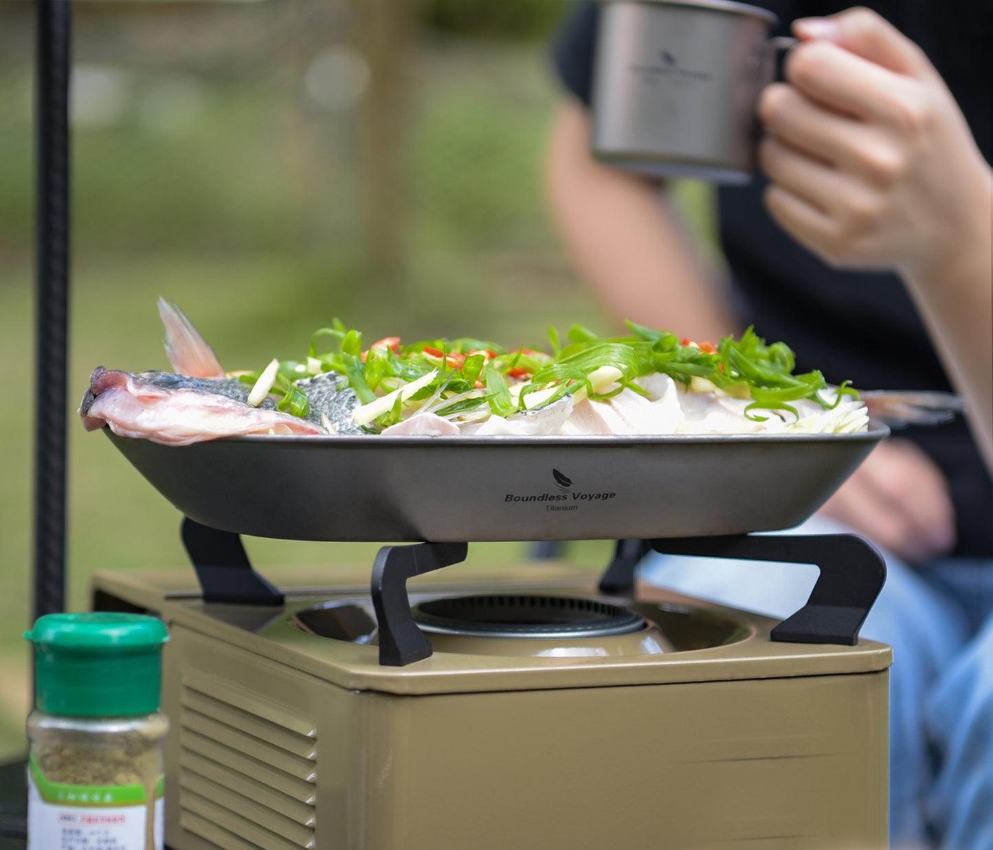 Boundless Voyage Titanium Oval Plate – Ultralight Camping Dish for Outdoor Dining, Backpacking, Travel & Everyday Use