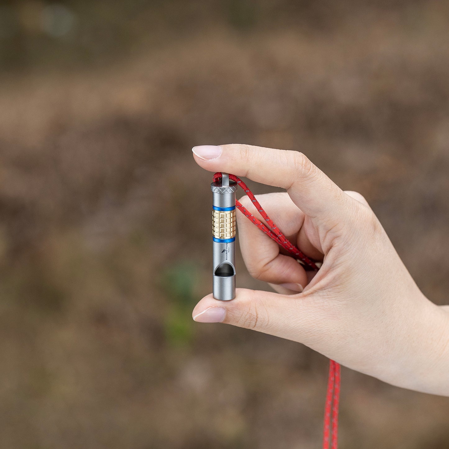 Boundless Voyage Titanium Whistle – Ultralight Emergency Safety Whistle with Lanyard for Camping, Hiking, Sports & Keychain EDC