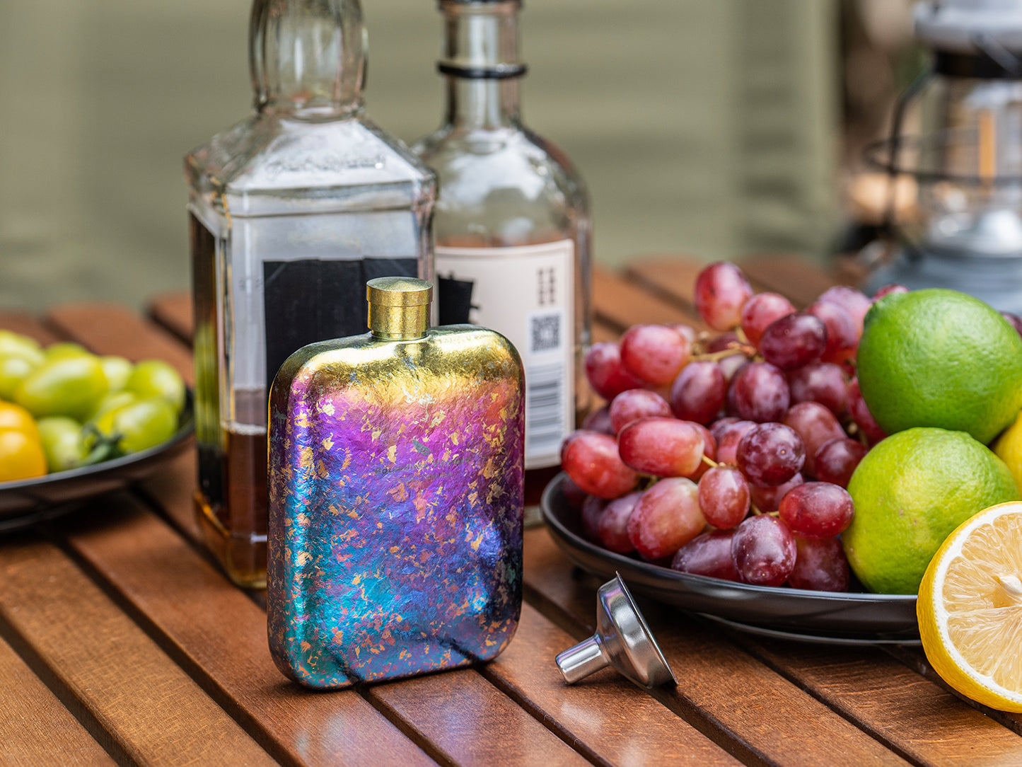 Boundless Voyage Ultralight Titanium Hip Flask | Pocket Size Whiskey & Liquor Bottle | Leakproof & Non-Toxic Metal Flask for Camping, Hiking, EDC & Premium Groomsmen Gifts