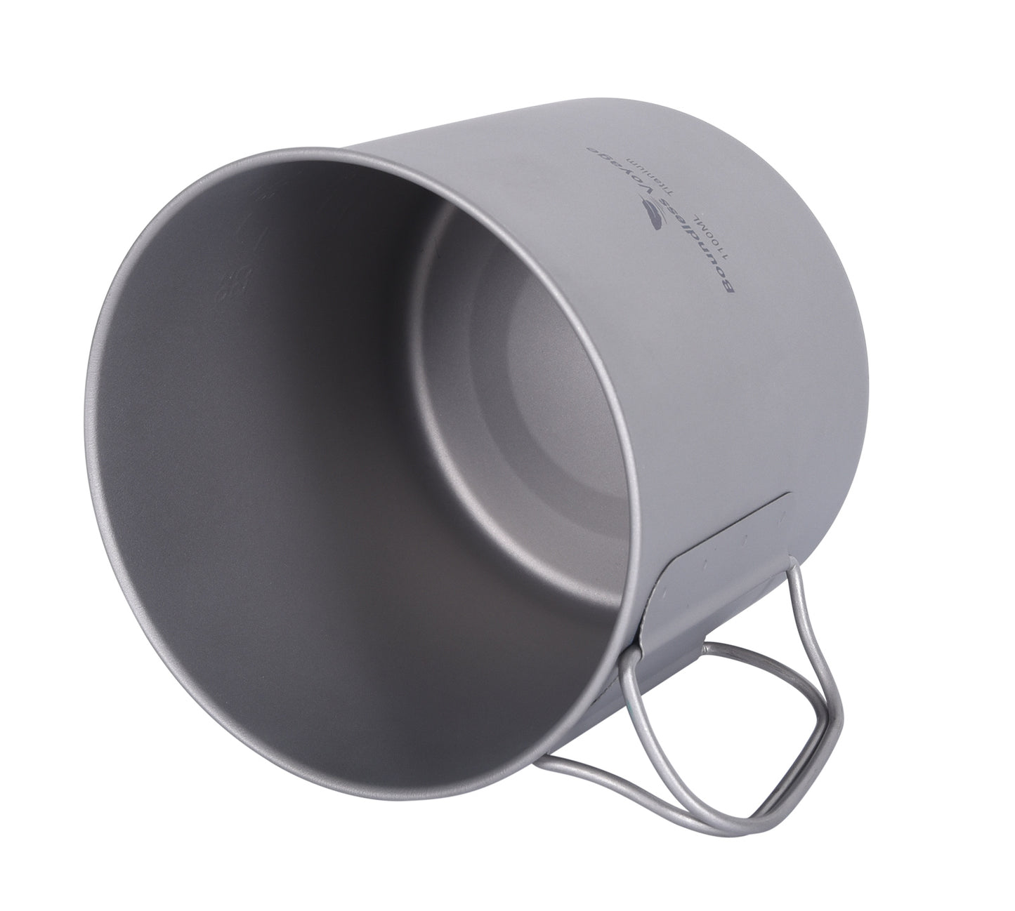 Boundless Voyage Titanium Pot & Pan Set with Folding Handles – Ultralight Camping Cookware Mess Kit for Hiking, Picnic & Outdoor Tableware