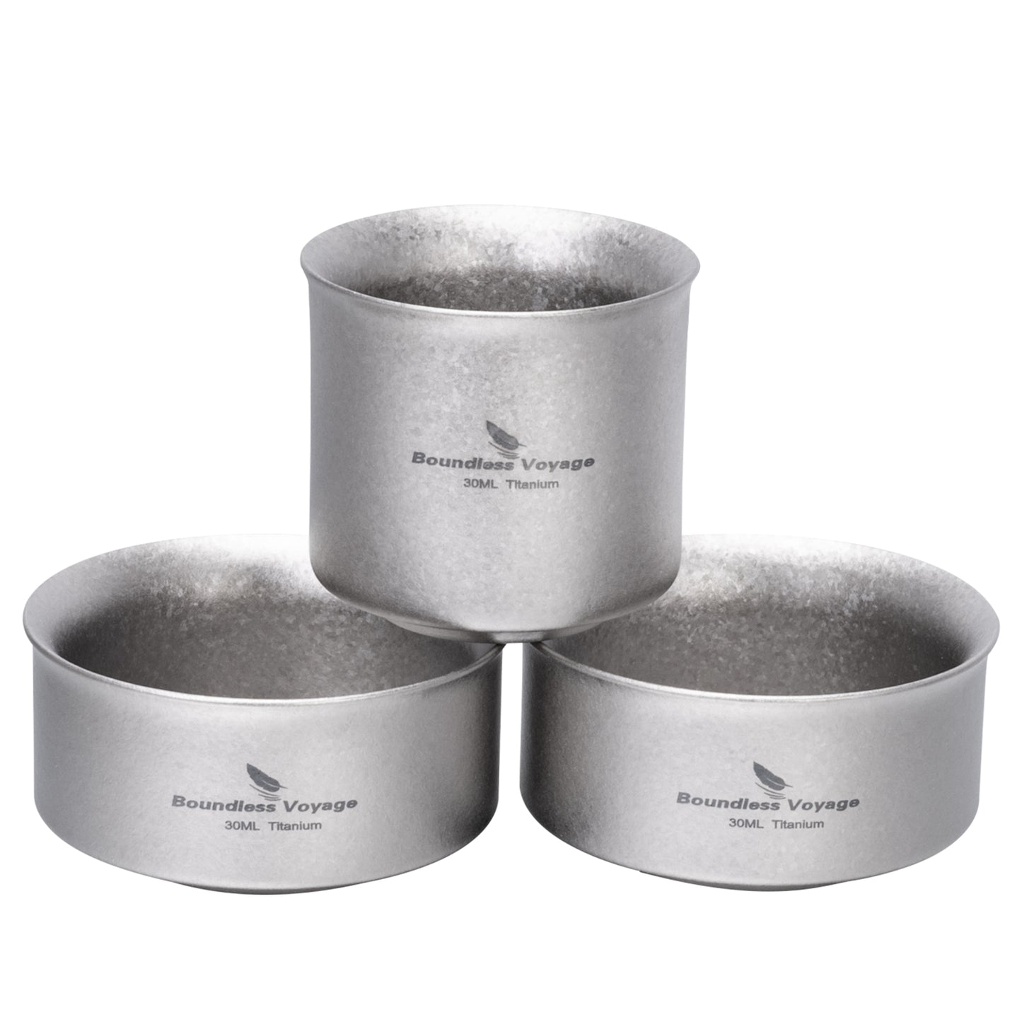 Boundless Voyage Titanium Teapot Set 180ml – Ultralight Tea Set with 3  30ml Cups for Camping, Travel & Home Tea Brewing