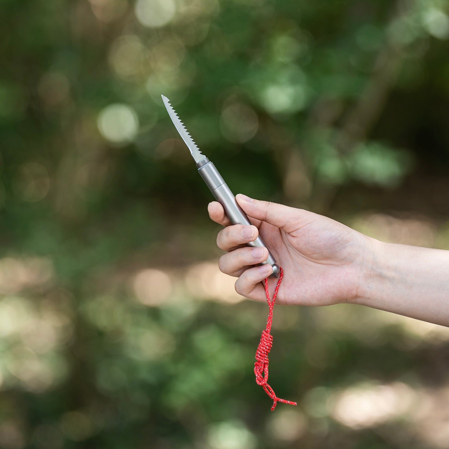 Boundless Voyage Titanium Survival Whistle 120dB – 4-in-1 EDC Emergency Tool with Knife, Saw & Awl for Camping, Hiking & Outdoor