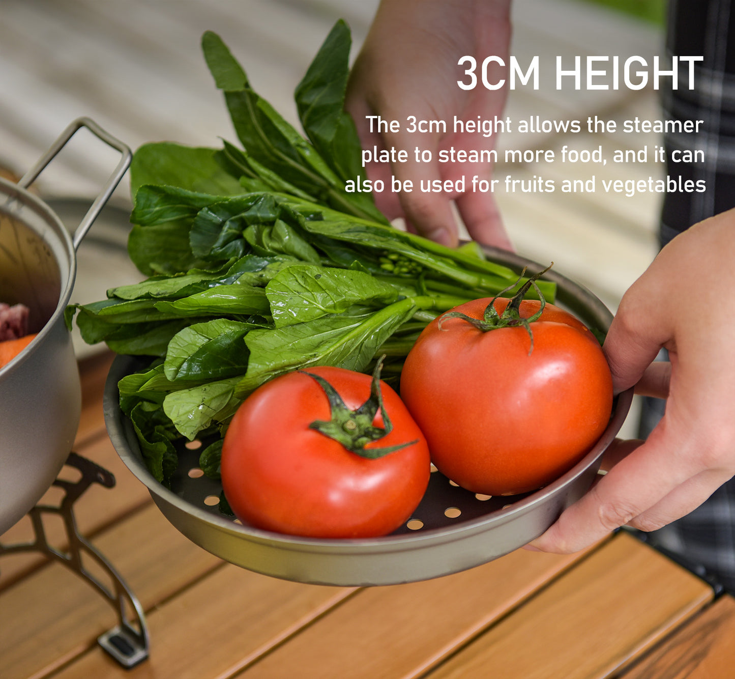 Boundless Voyage Titanium 1.8L Pot & 1000ml Frying Pan Set – Ultralight Steamer & Cookware for Camping, Hiking & Outdoor Cooking