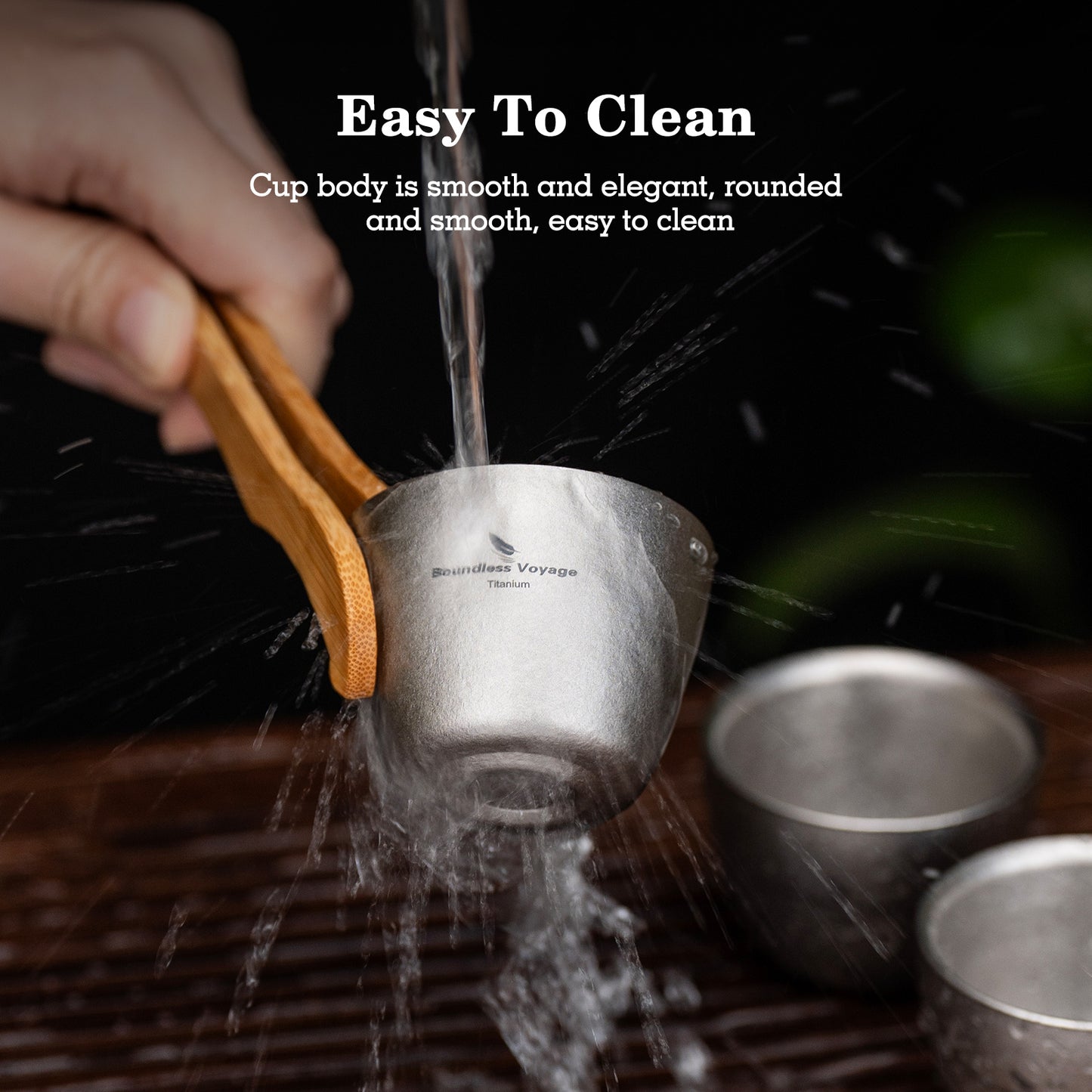 Boundless Voyage 40ml Double-Wall Titanium Sake Cup – Ultralight Insulated Shot Mug, TA1 Titanium Mini Cup for Whiskey, Tea & Outdoor Camping