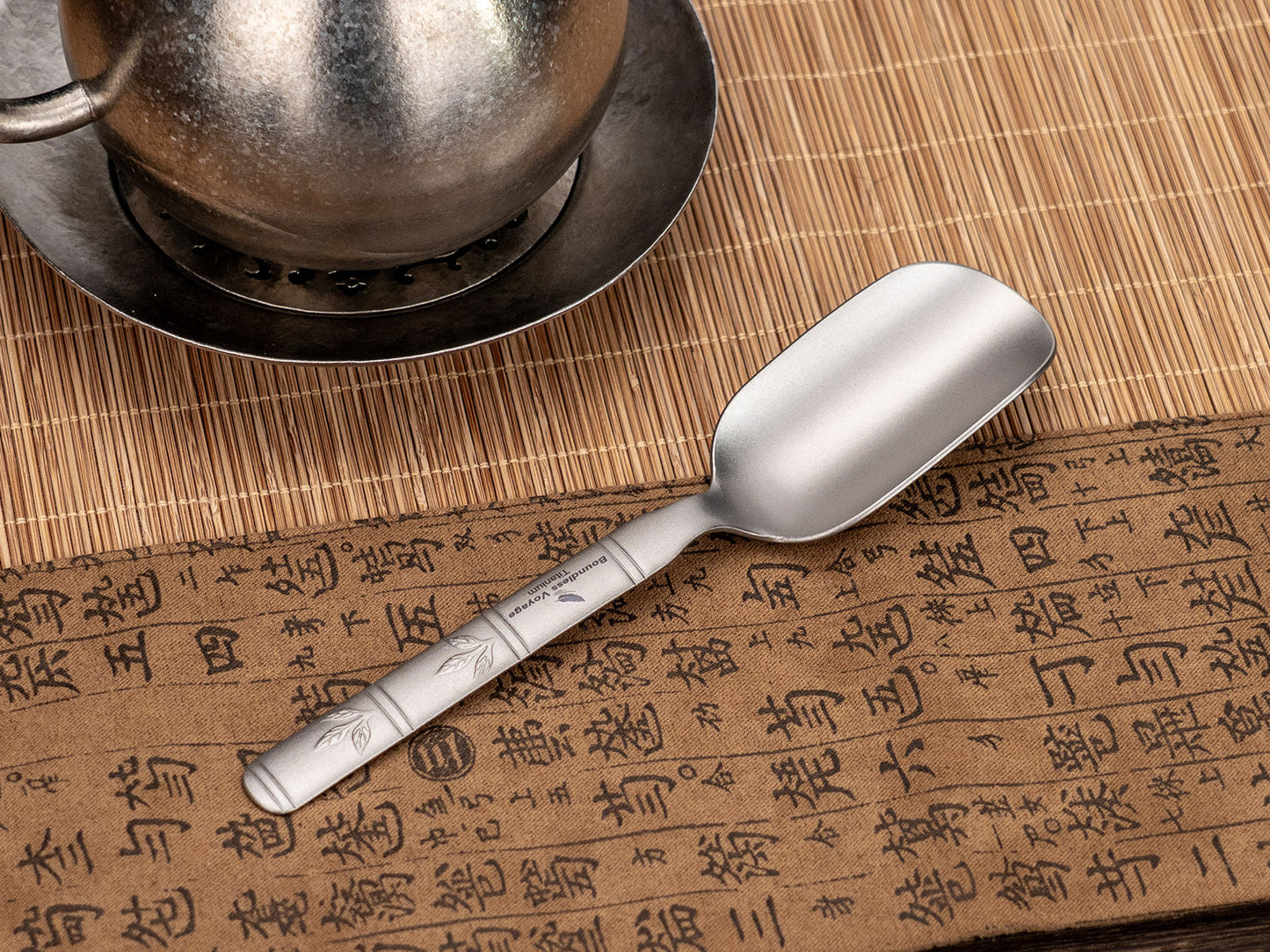 Boundless Voyage TA1 Titanium Spoon 2PCS– Ultralight Portable Camping Spoon for Hiking, Backpacking, Travel & Everyday Use