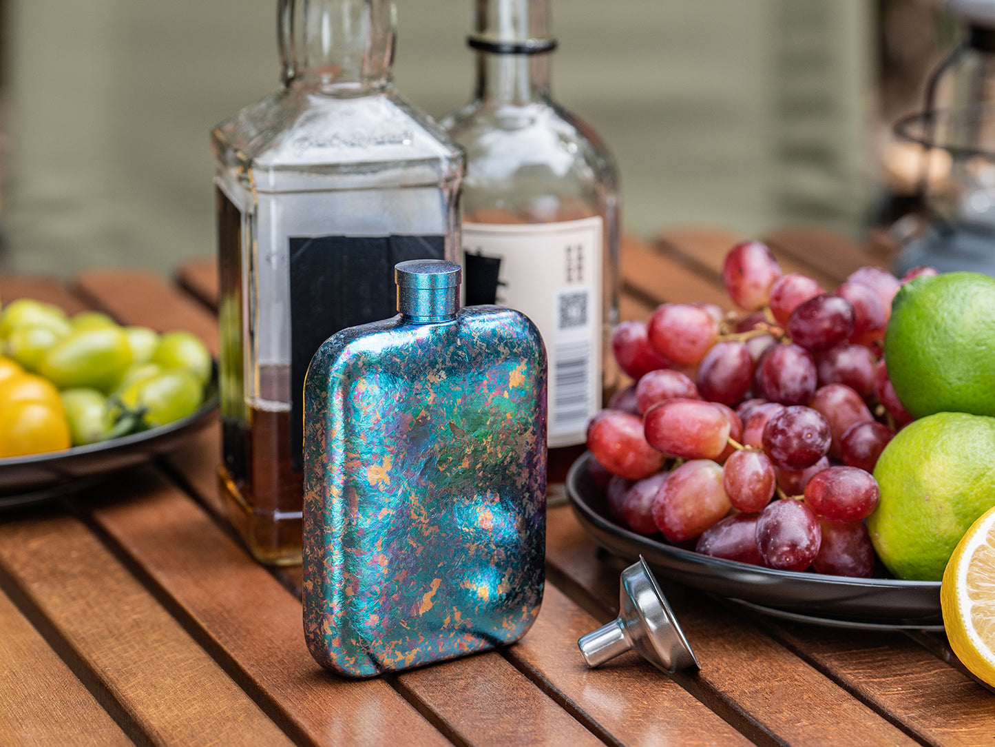 Boundless Voyage Ultralight Titanium Hip Flask | Pocket Size Whiskey & Liquor Bottle | Leakproof & Non-Toxic Metal Flask for Camping, Hiking, EDC & Premium Groomsmen Gifts