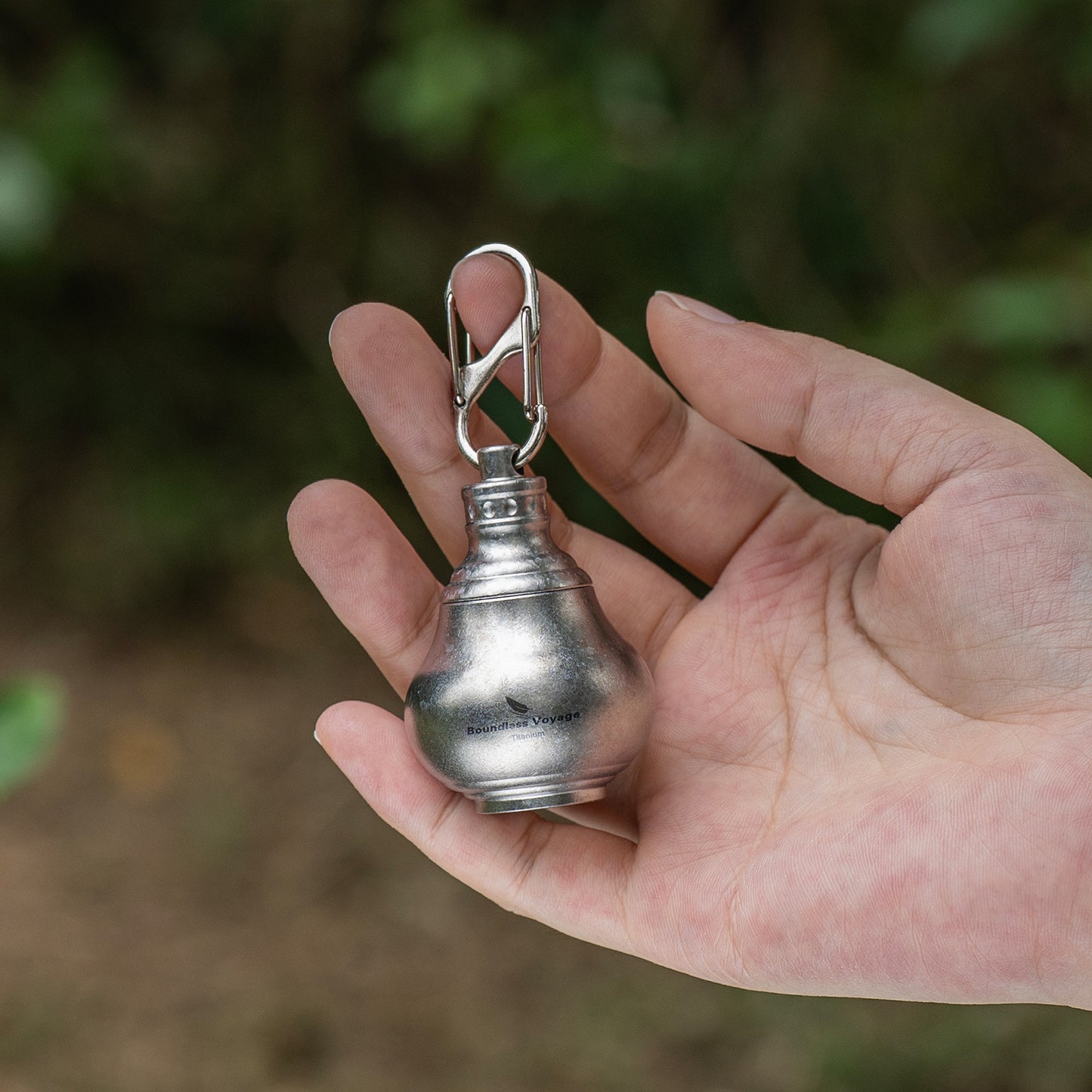 Boundless Voyage Titanium Mini Medicine Bottle – Ultralight Waterproof Pill Jar for Travel, EDC & Outdoor Use