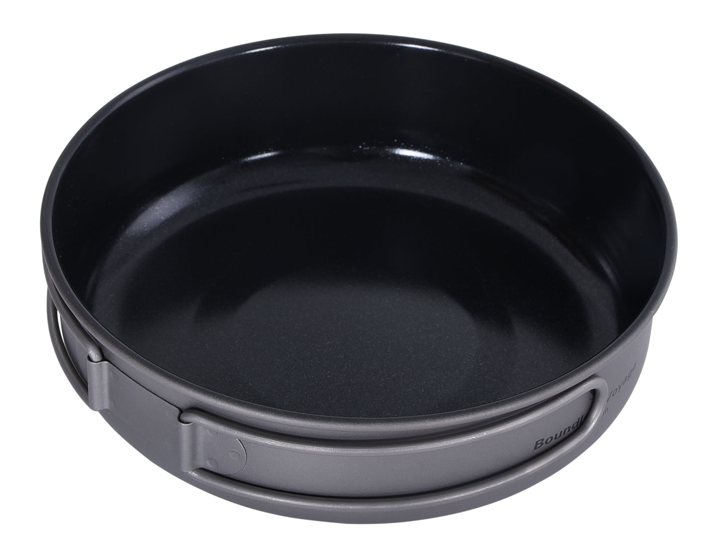 Boundless Voyage Titanium Non-stick Frying Pan with Ceramic Coating – Folding Handle | Ultralight Outdoor Camping, Picnic & Hiking Skillet | Durable, Portable & Eco-Friendly Tableware