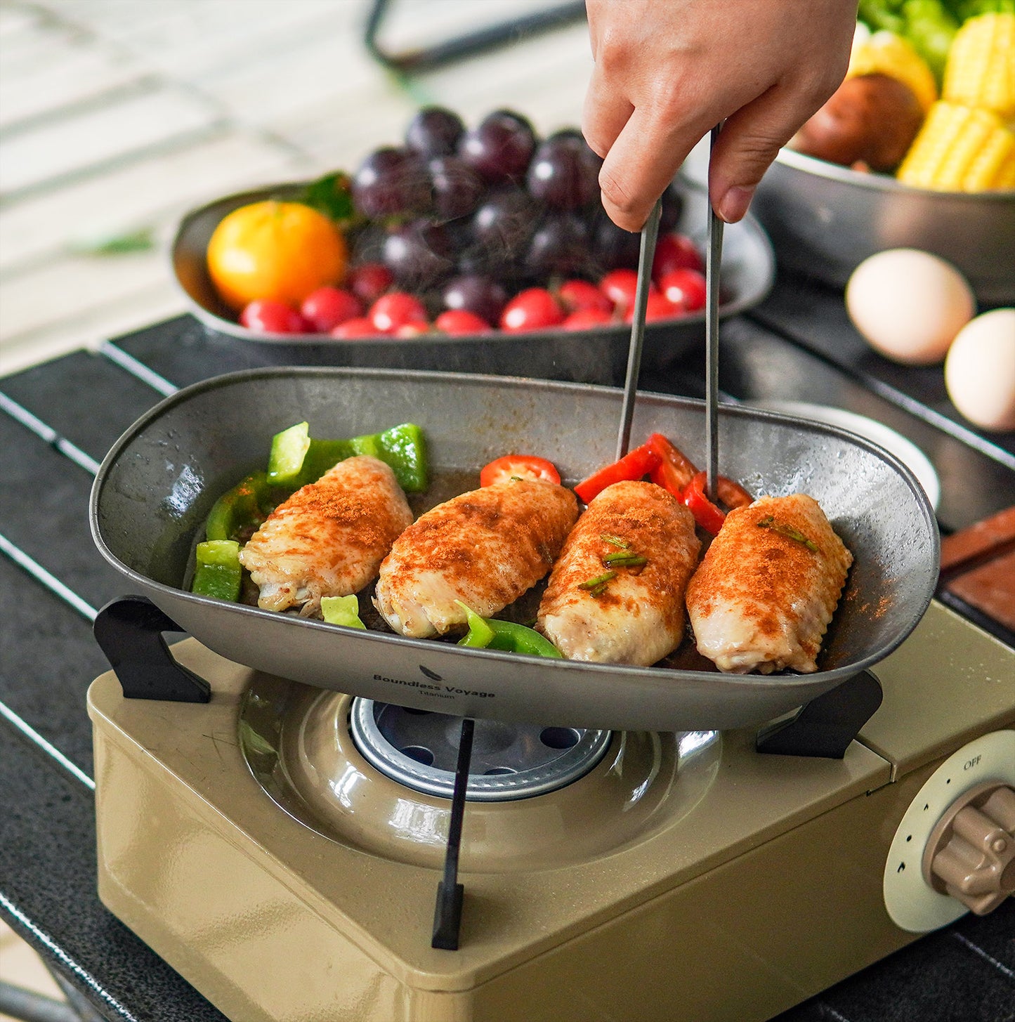 Boundless Voyage Titanium Oval Plate – Ultralight Camping Dish for Outdoor Dining, Backpacking, Travel & Everyday Use