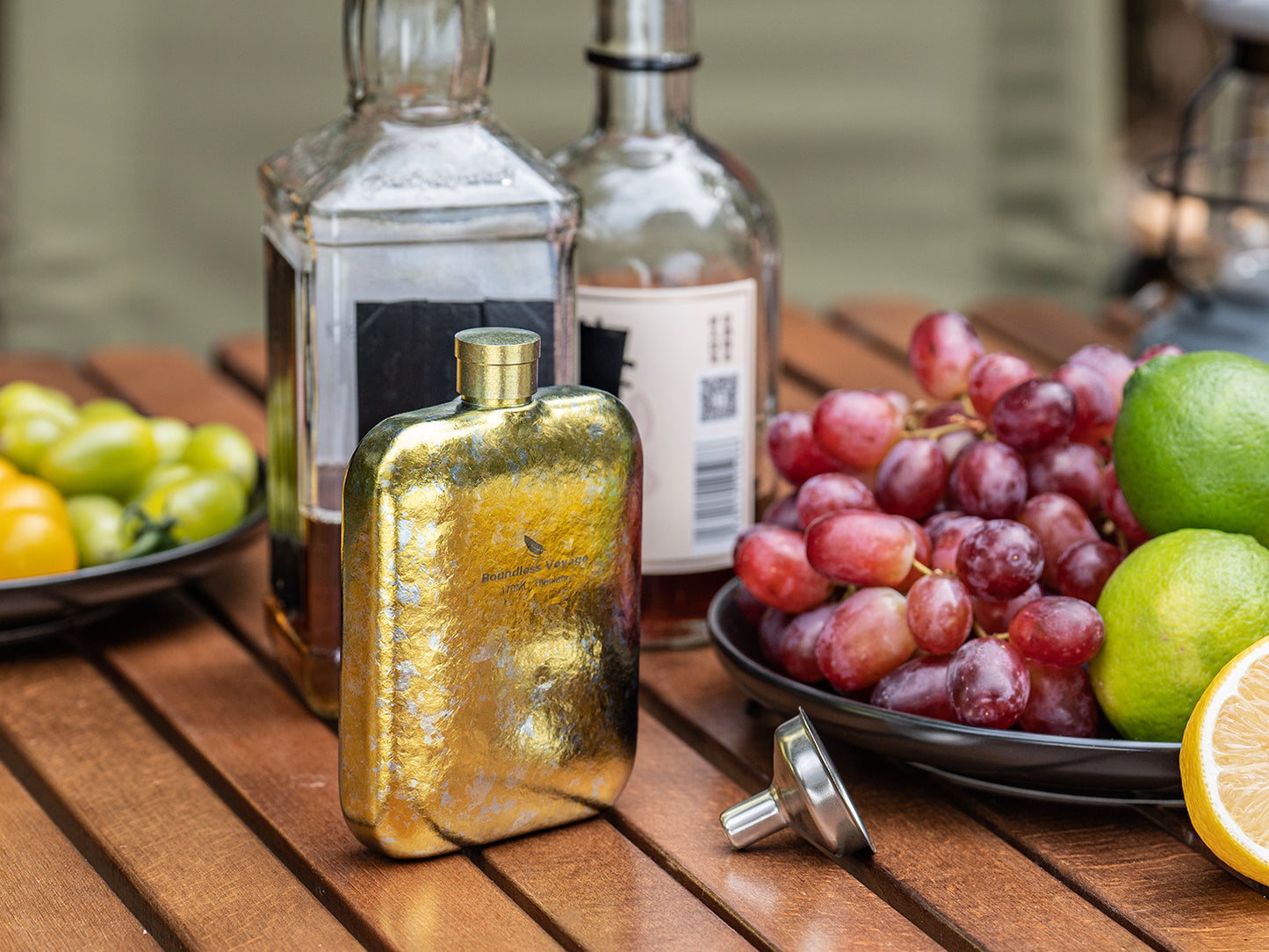 Boundless Voyage Ultralight Titanium Hip Flask | Pocket Size Whiskey & Liquor Bottle | Leakproof & Non-Toxic Metal Flask for Camping, Hiking, EDC & Premium Groomsmen Gifts