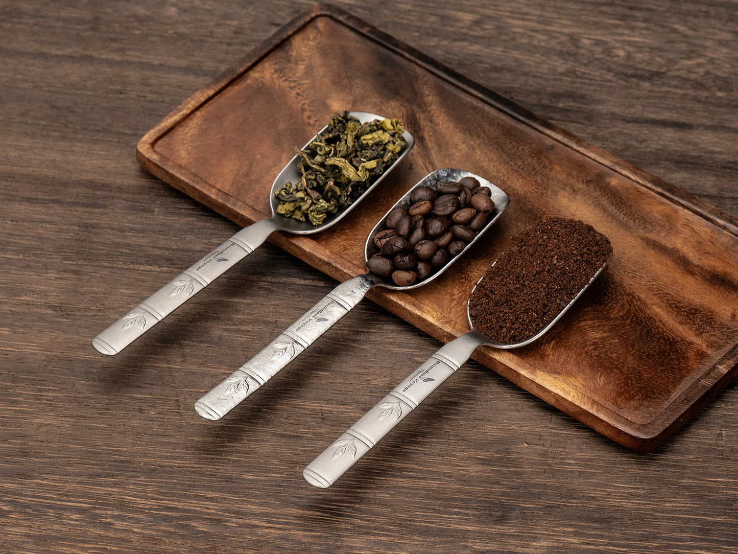 Boundless Voyage TA1 Titanium Spoon 2PCS– Ultralight Portable Camping Spoon for Hiking, Backpacking, Travel & Everyday Use