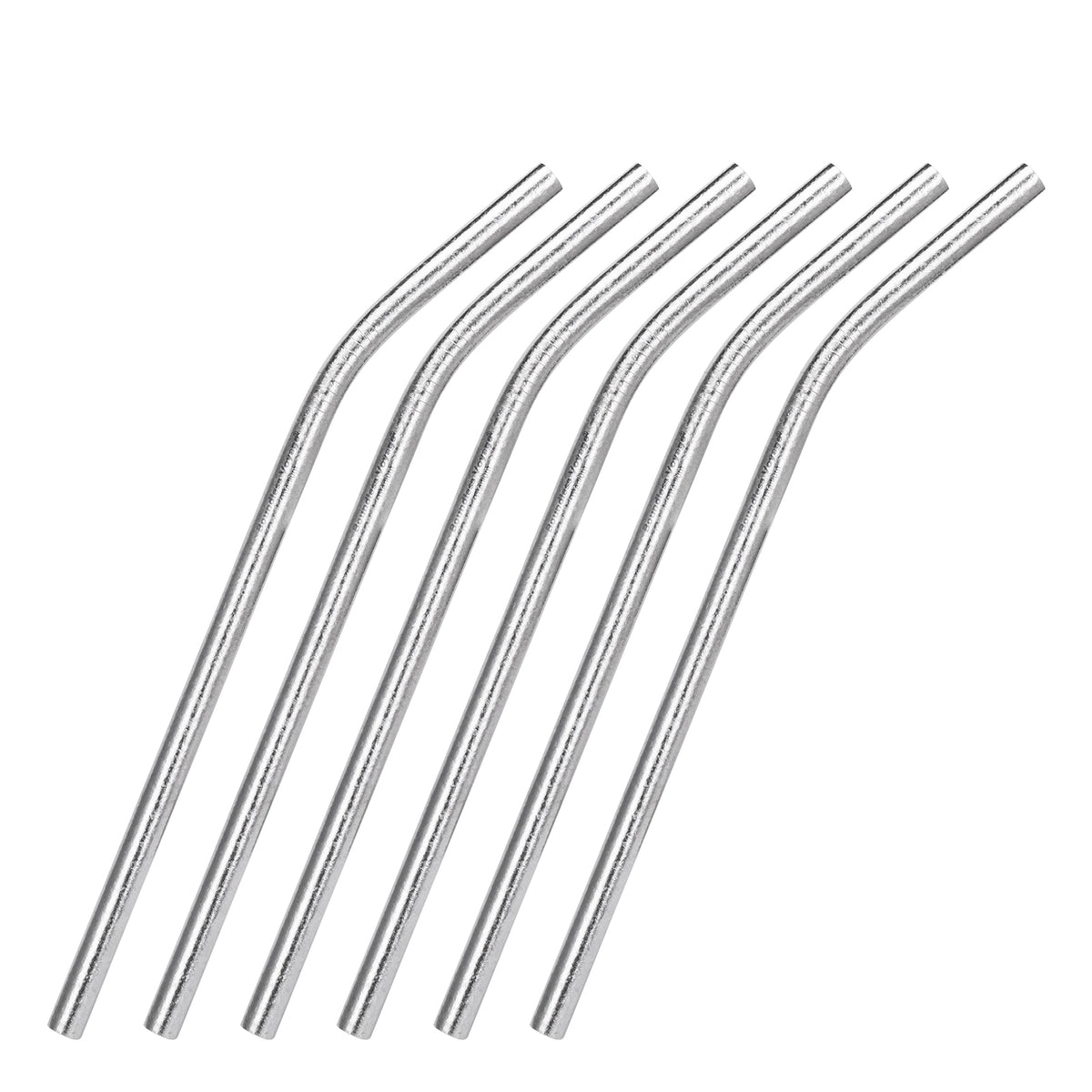 Boundless Voyage 213mm Titanium Bent Straw – TA1 Pure Titanium Reusable Drinking Straw with Cleaning Brush & Carry Bag
