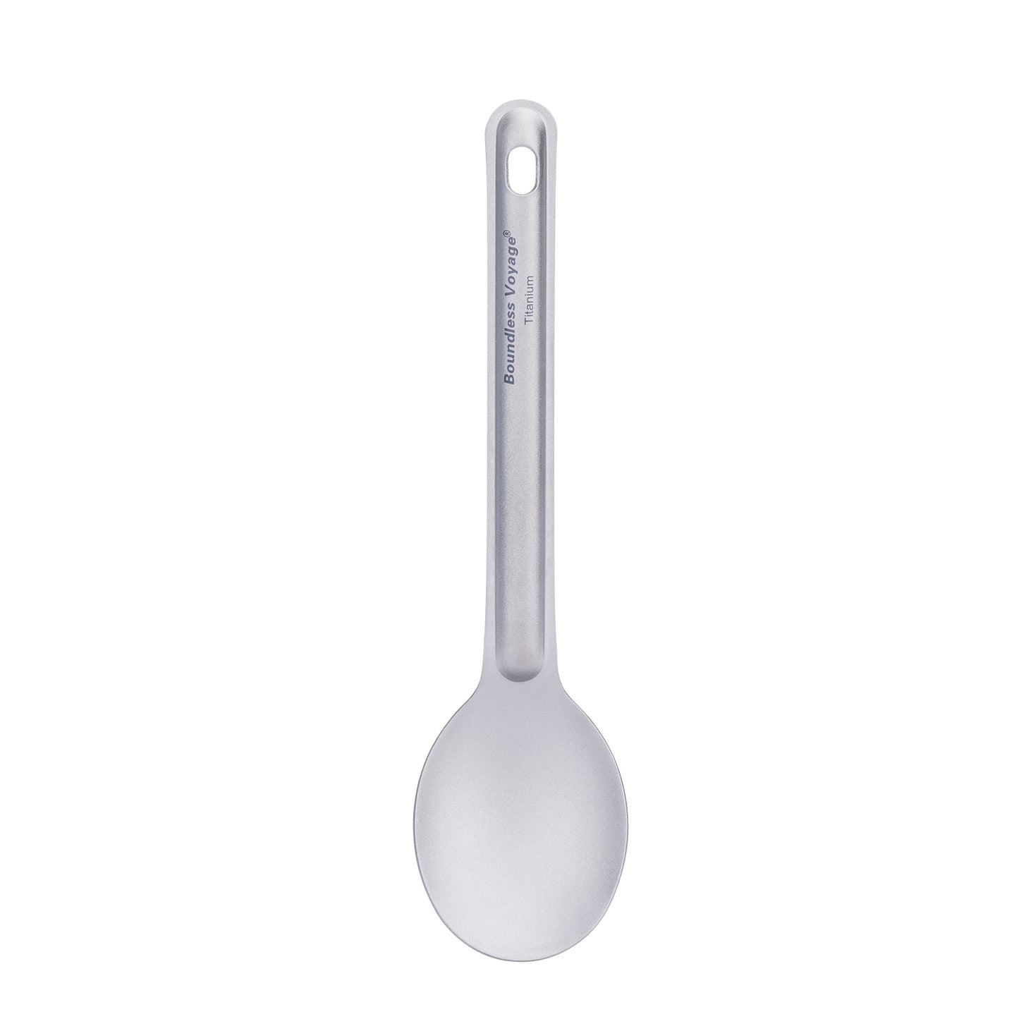 Boundless Voyage Titanium Spoon 16.7cm – Ultralight Camping Spoon with Storage Bag for Travel, Outdoor & Everyday Dining
