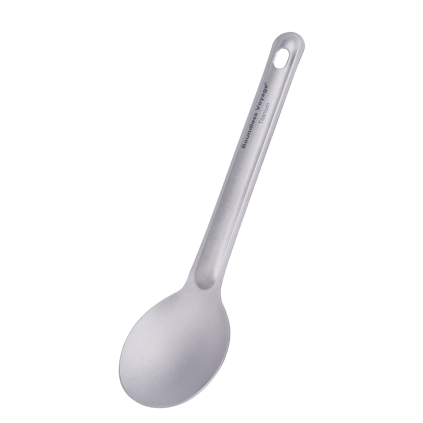 Boundless Voyage Titanium Spoon 16.7cm – Ultralight Camping Spoon with Storage Bag for Travel, Outdoor & Everyday Dining