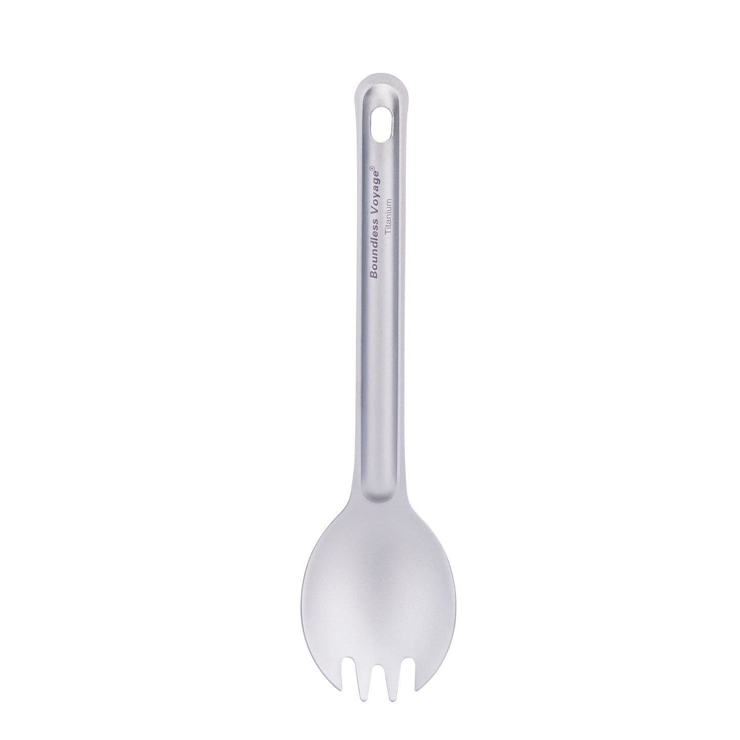 Boundless Voyage Titanium Spork – Ultralight Camping Spoon Fork with Storage Bag for Travel, Hiking & Outdoor Dining