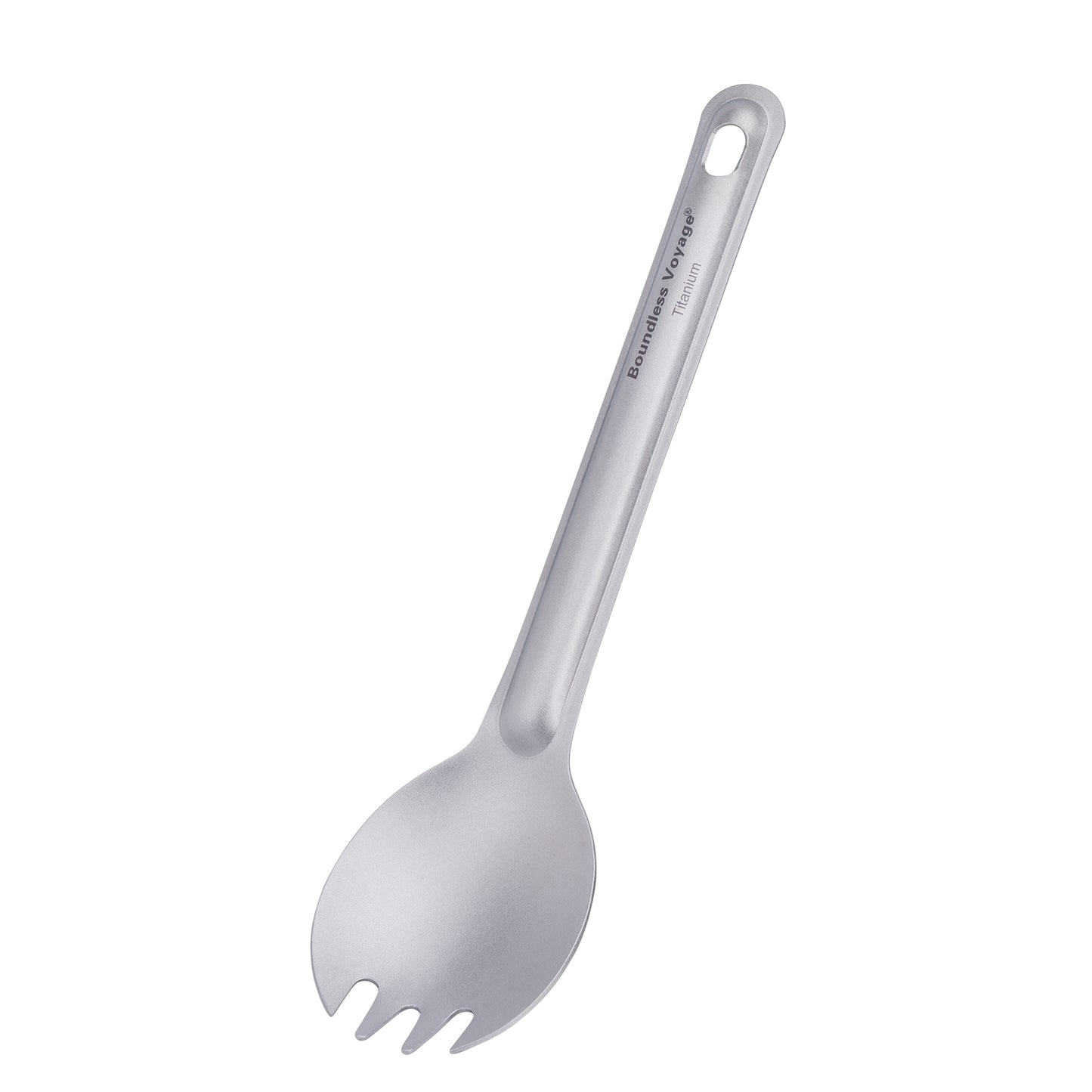 Boundless Voyage Titanium Spork – Ultralight Camping Spoon Fork with Storage Bag for Travel, Hiking & Outdoor Dining