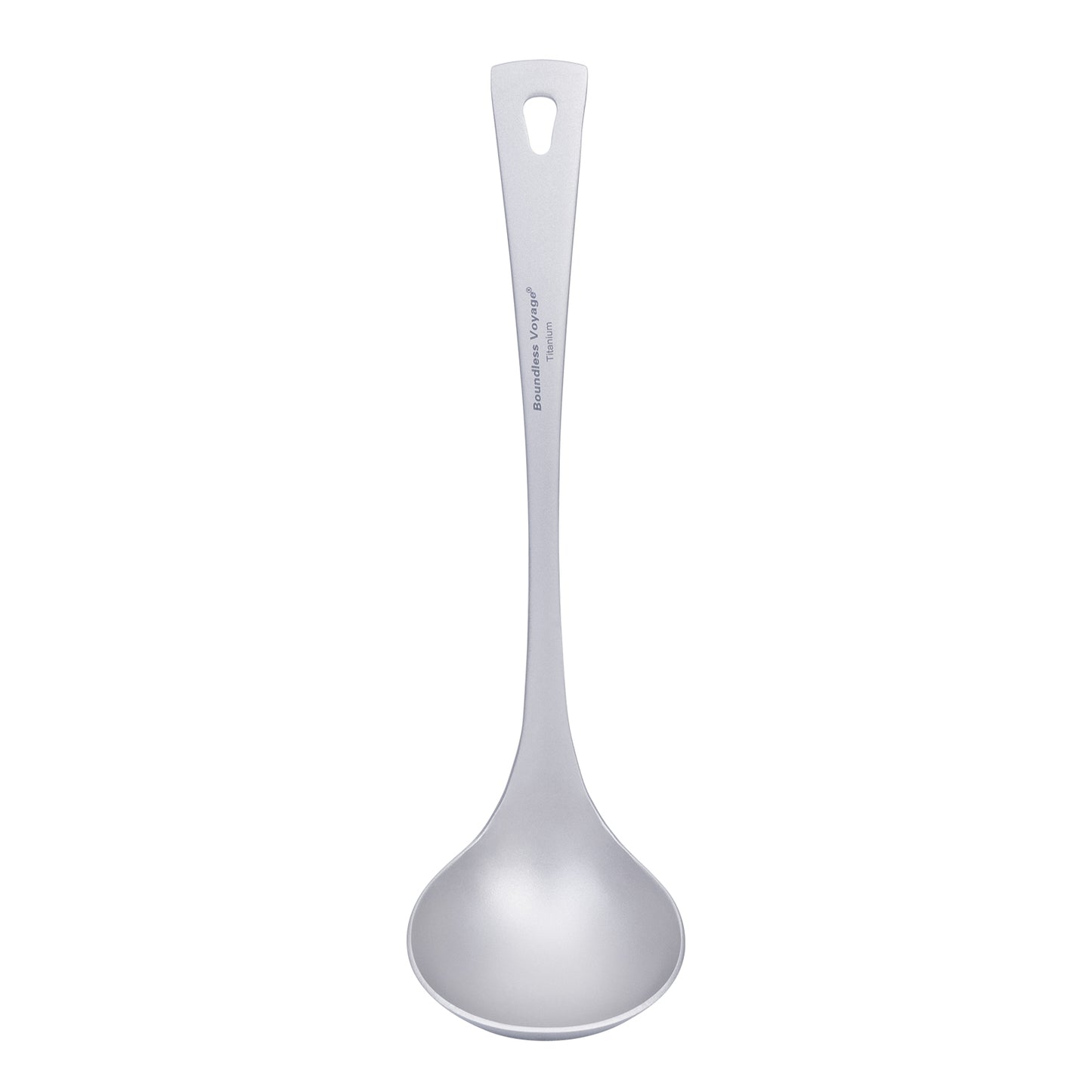 Boundless Voyage Titanium Soup Spoon – Ultralight Camping Tableware for Hiking, Travel & Outdoor Dining