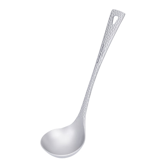 Boundless Voyage Titanium Soup Spoon – Ultralight Camping Spoon with Embossed Handle for Hiking & Outdoor Dining