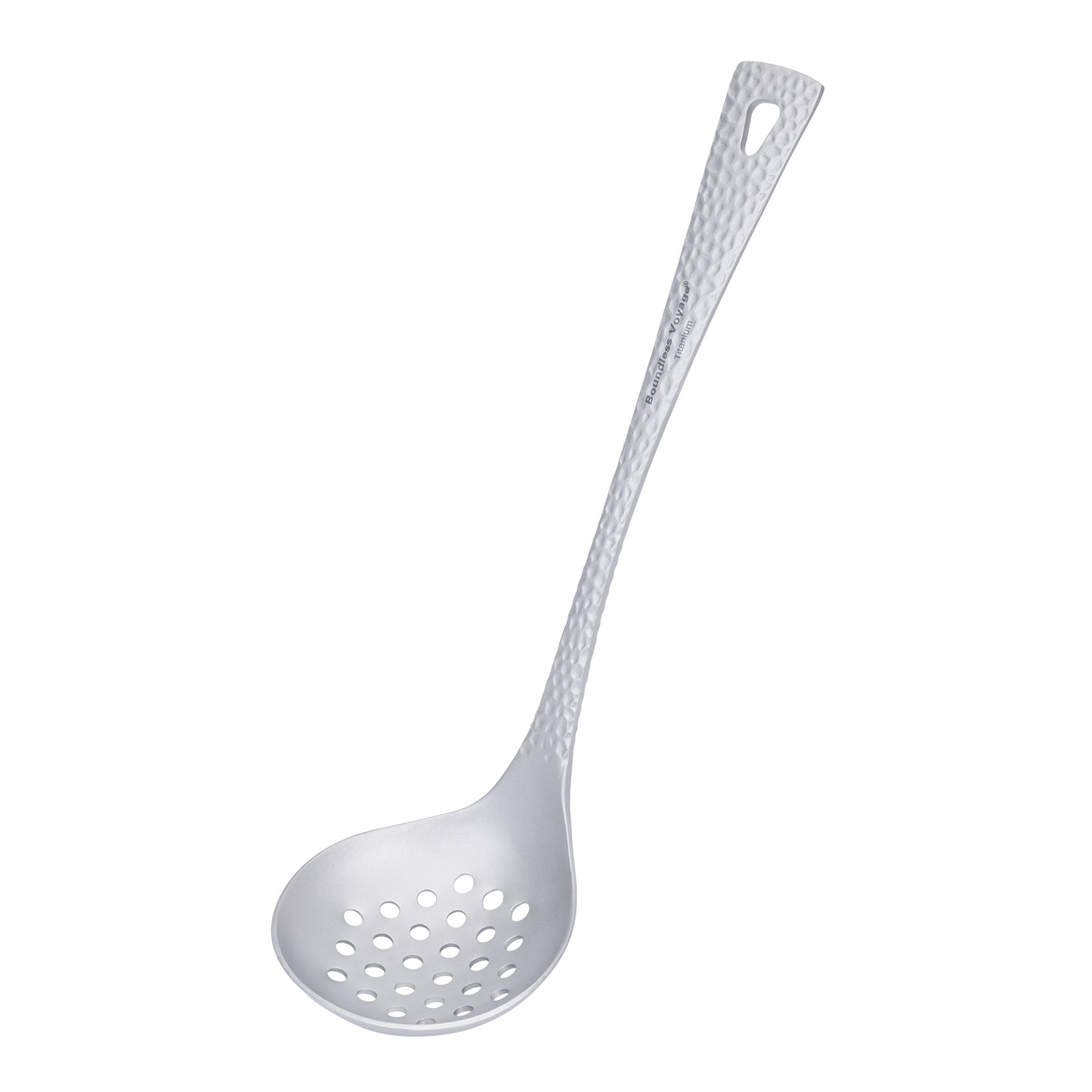 Boundless Voyage Titanium Skimmer Spoon – Ultralight Camping Slotted Spoon for Cooking, Frying & Outdoor Dining
