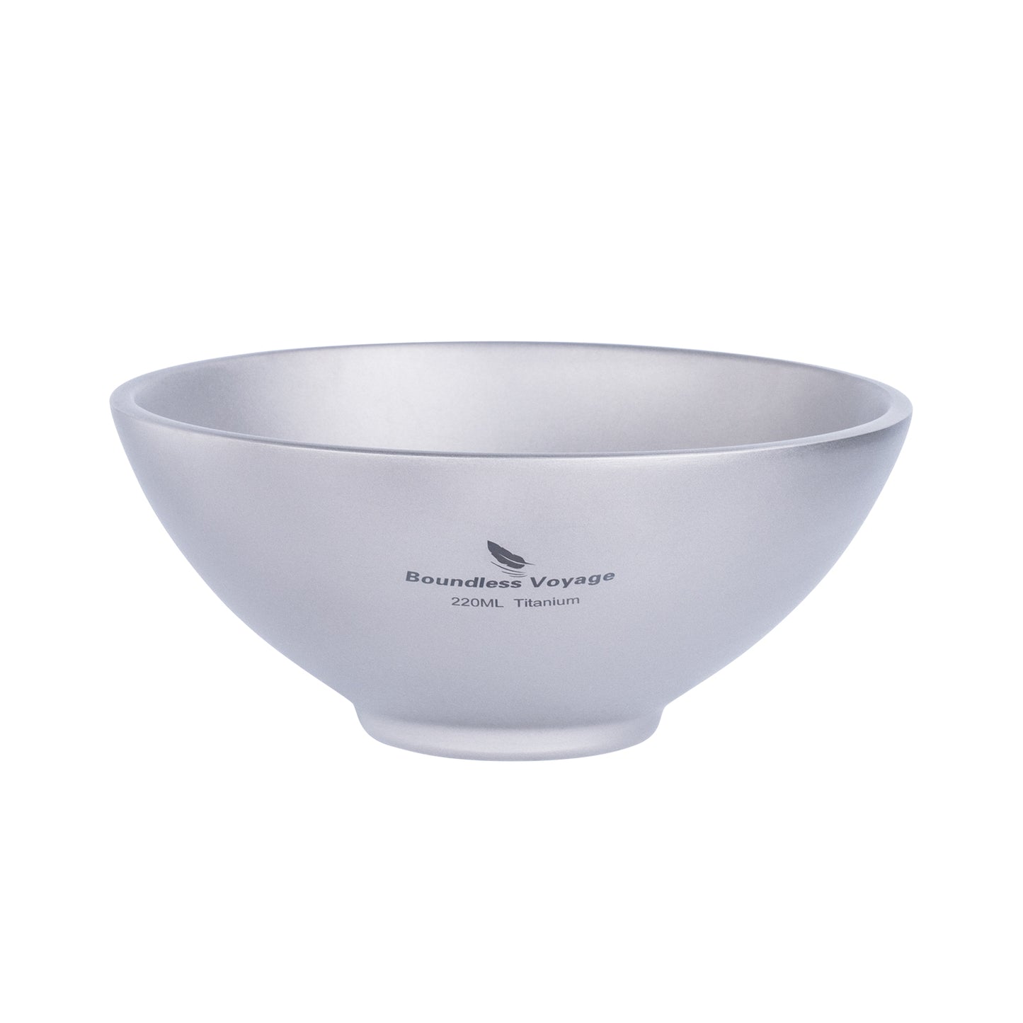 Boundless Voyage 220ml Titanium Double-Wall Bowl – Insulated Camping Soup & Snack Bowl for Adults, Kids & Outdoor Dining
